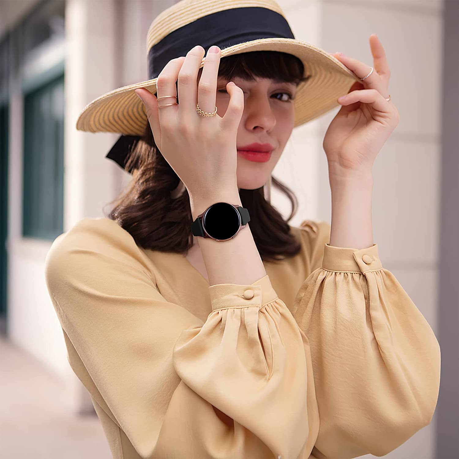 GEAK Compatible for Samsung Galaxy Watch 4 Band 40Mm/Classic,Galaxy Watch 5 Bands/Watch 5 Pro/Samsung Active 2 Watch Bands,20Mm Soft Slim Silicone Replacement Bands for Samsung Watch 4 Bands Women Men  GEAK   