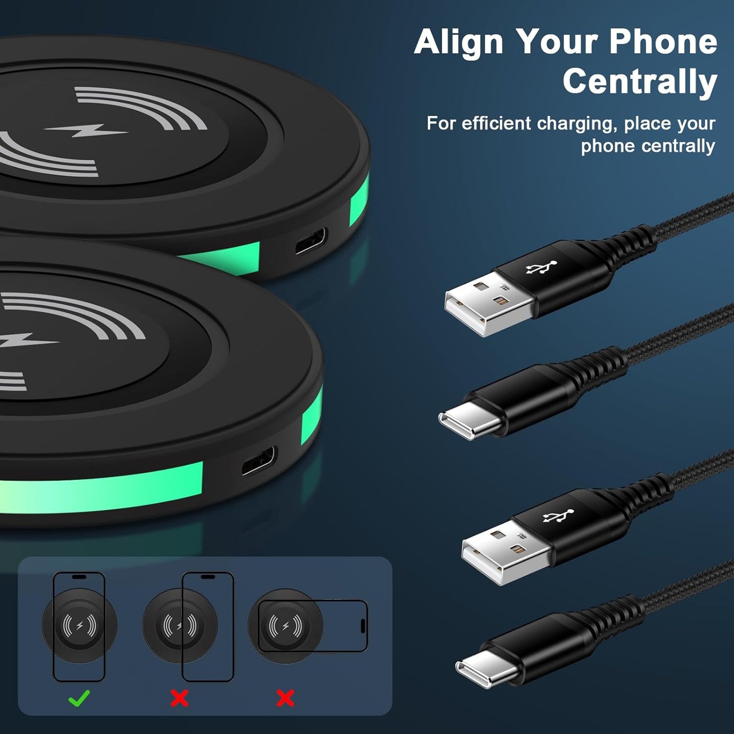 15W Samsung Wireless Charger Fast Charging Pad for Samsung Galaxy S23/S23 Ultra/S23 Plus/S22/S21 FE/S20/Z Fold 5 4 3/Z Flip 5 4 3/S10/S9/S8/S7/Note 20 10 9 8,Iphone 14 13 12 11 Pro Max,Pixel 7 6 5 4 3  Shenzhen Chuang Wei Da Technology Co., LTD   