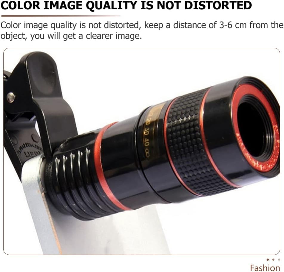 Partykindom Smartphones Phone Camera Lens Pocket Zoom for Phone with Clip, 8X Phone Telescope Phone Microscope Pocket Telescope for Cell Phone Zoom Lens for Phone Univeral Camera Lens Camera Lens  PartyKindom   