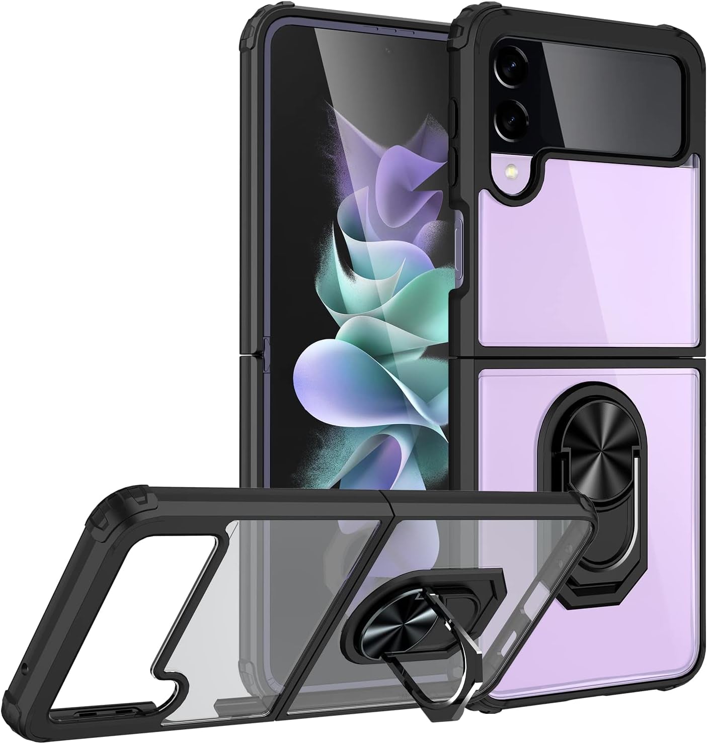 Niopiee for Google Pixel 6A Case Crystal Clear Hard Slim Case Hybrid Shockproof Bumper with Tempered Glass Screen Protector Full Body Anti-Yellow Anti-Scratch Phone Protective Cover  NIOPIEE Galaxy Z Flip 3  