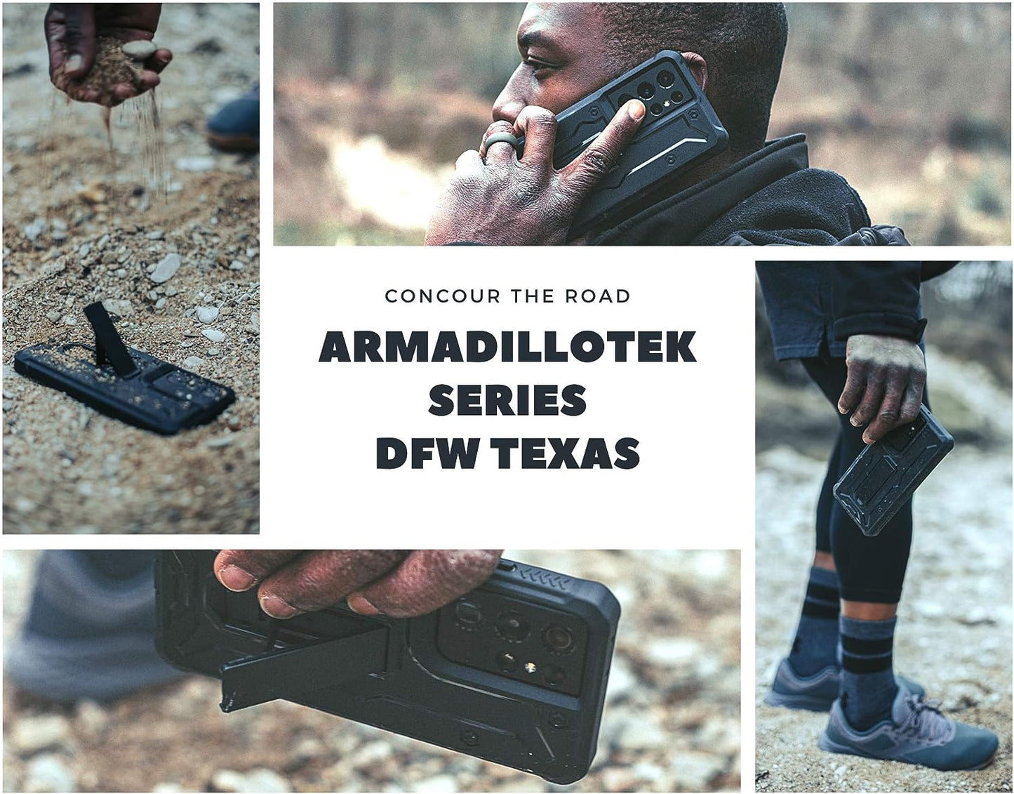 Armadillotek Vanguard Compatible with Samsung Galaxy S21 Ultra Case, Military Grade Full-Body Rugged with Built-In Kickstand [Screenless Version] - Black  ArmadilloTek   