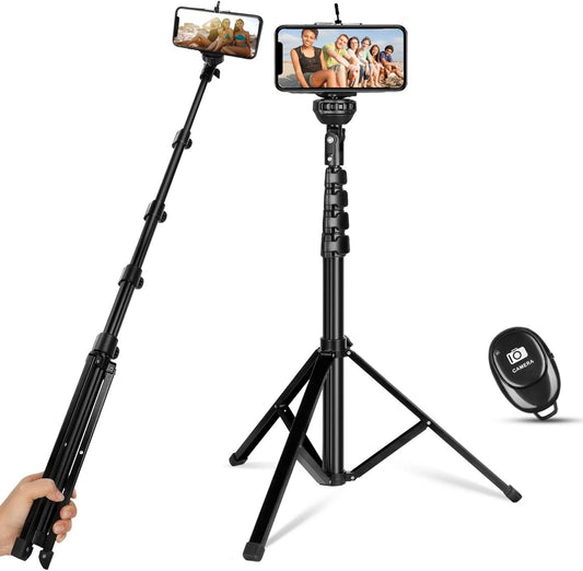 Phone Tripod, Extendable Selfie Stick Tripod  WAAO   