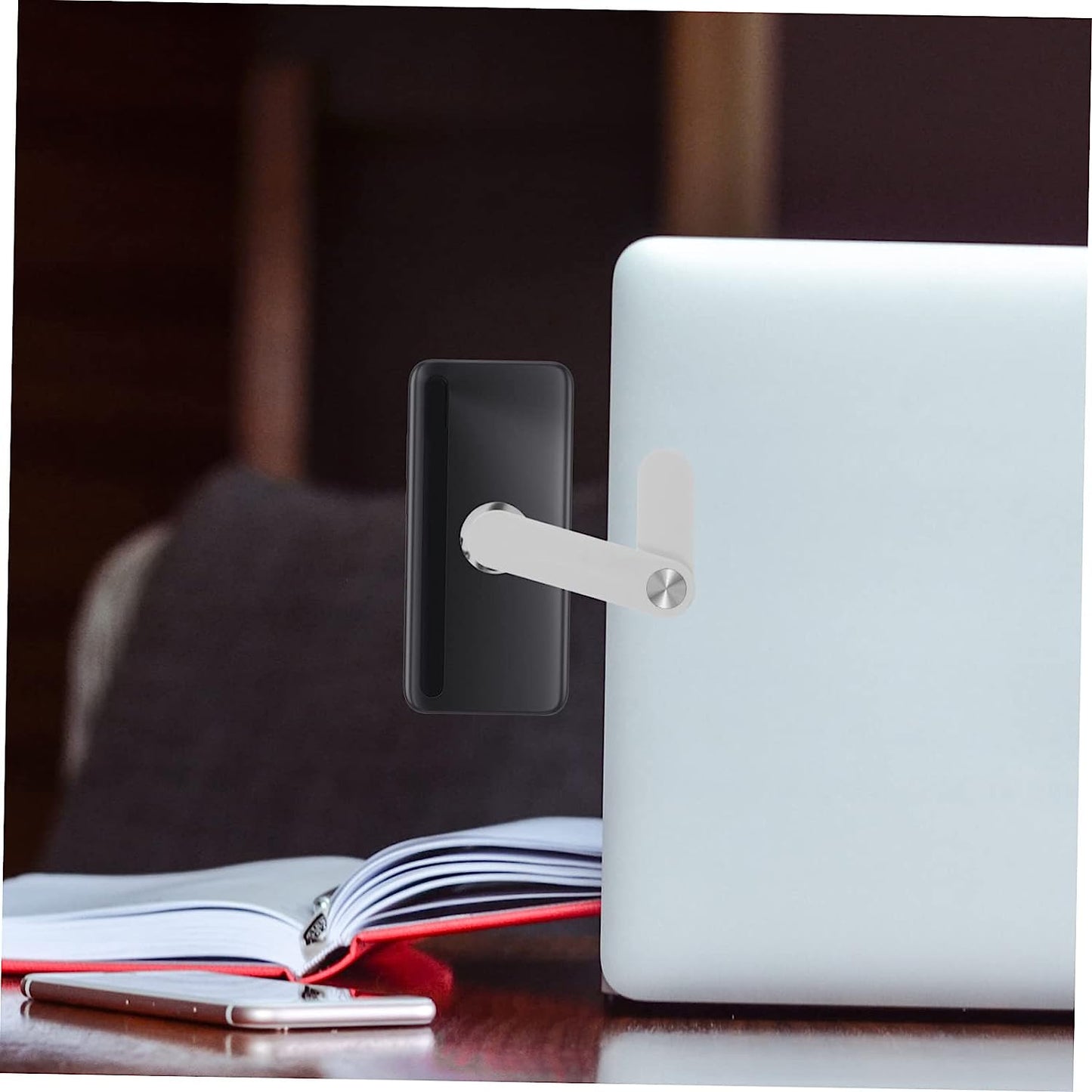 PLAFOPE Screen Phone Holder Portable Phone Stand Laptop Computers Hands Free Phone Holder Laptop Magnetic Phone Holder Phone Mount for Monitor Phone Holder for Laptop Small Stand White Abs  PLAFOPE   