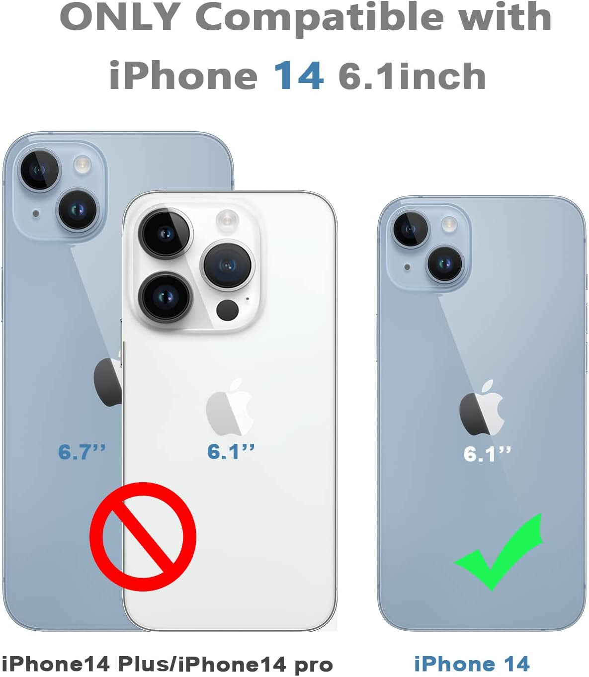 Dewfoam Design for Iphone 14 Waterproof Case, Shockproof Dustproof Phone Case for Iphone 14 with Screen Protector, Full Body Protective Cover for Iphone 14 6.1'' (Black)  Dewfoam   