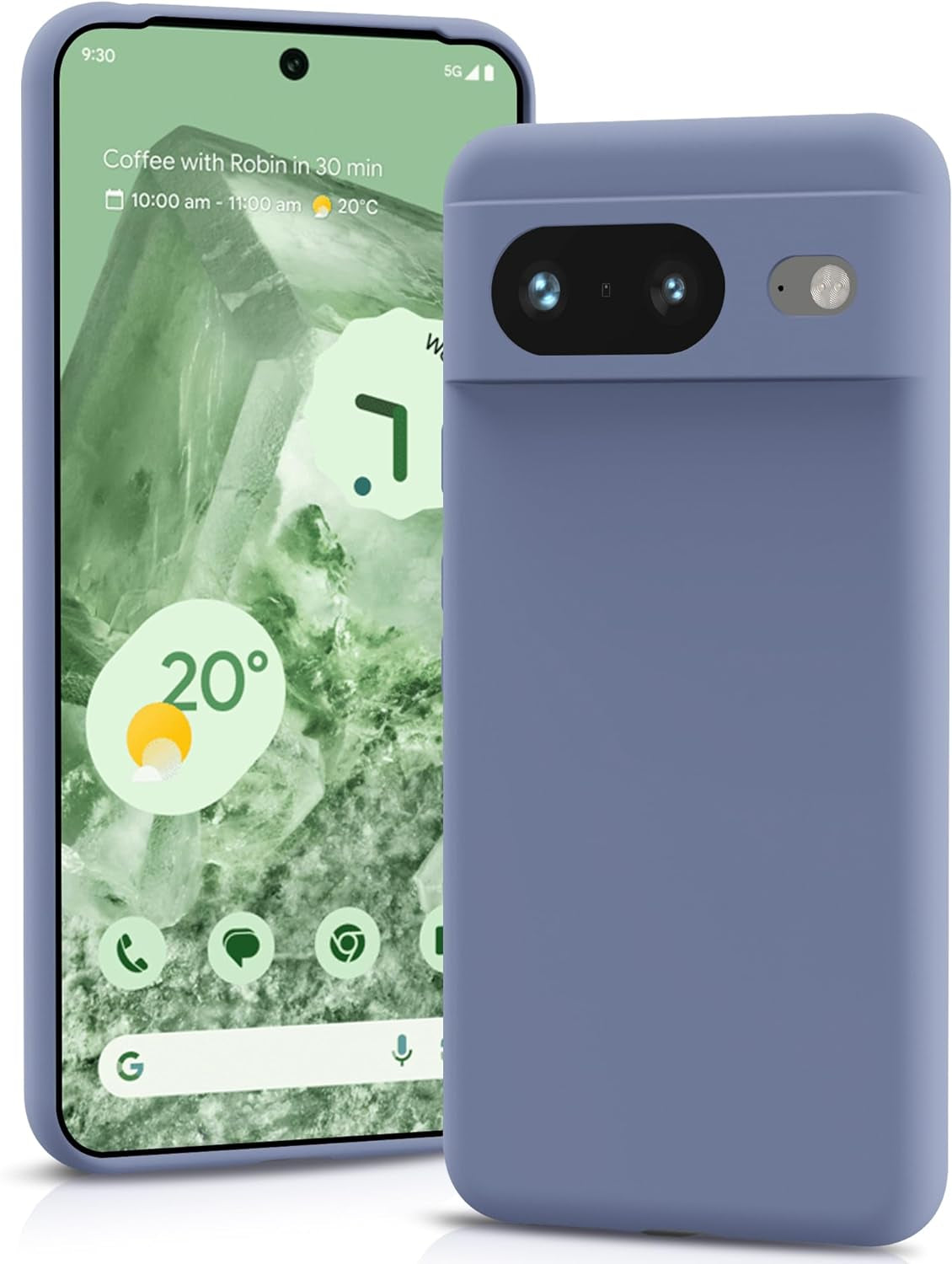 YATWIN Silicone Case for Google Pixel 7A 5G, Soft-Touch, Shockproof, Dustproof, Antiskid Full Body Armour Phone Cover for Google Pixel 7A 5G - Dark Green  YATWIN   