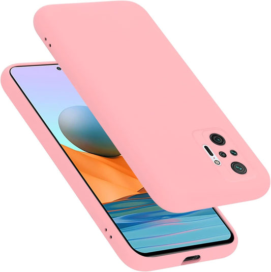 Cadorabo Case Compatible with Xiaomi Redmi Note 10 Pro in Liquid Pink - Shockproof and Scratch Resistant TPU Silicone Cover - Ultra Slim Protective Gel Shell Bumper Back Skin  Cadorabo   