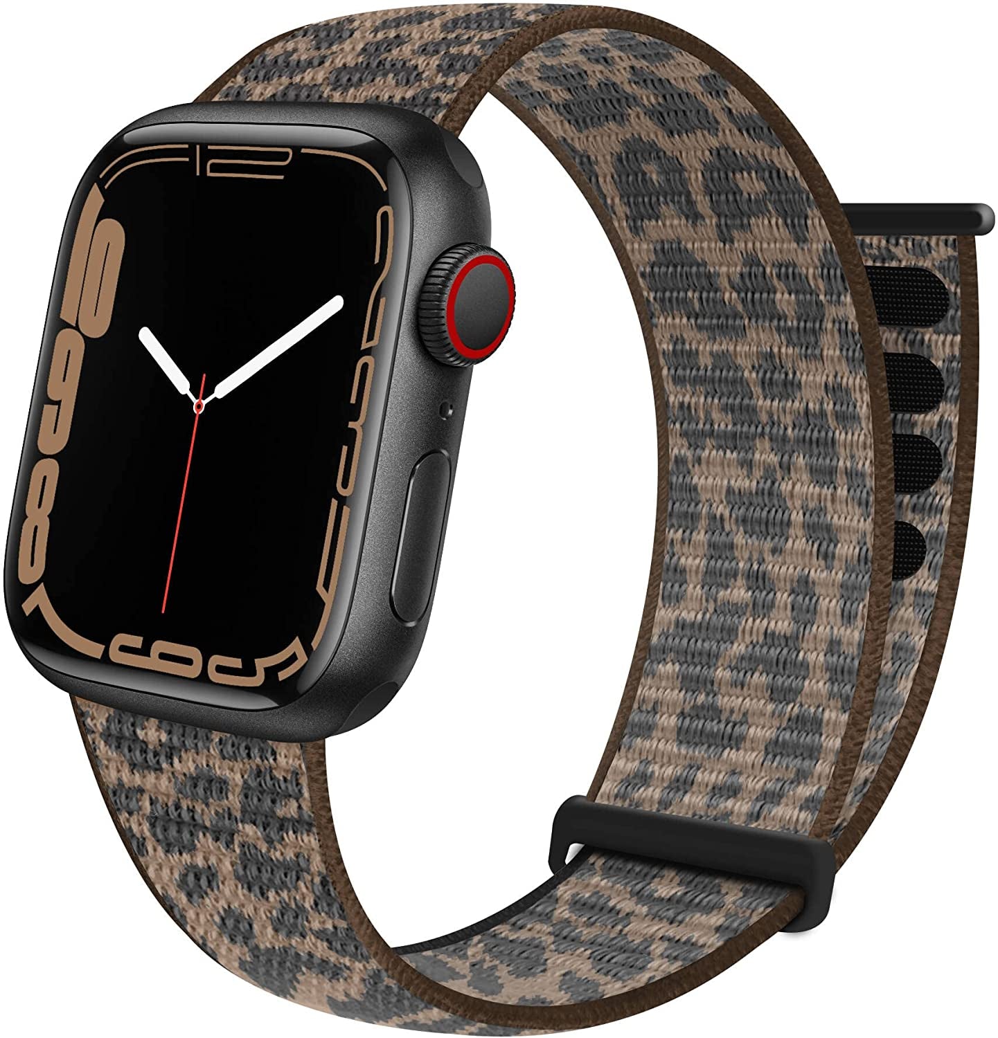 GZ GZHISY Sport Loop Nylon Band Compatible with Apple Watch Band 38Mm 40Mm 41Mm 42Mm 44Mm 45Mm 49Mm Ultra Iwatch Series 8 7 6 SE 5 4 3 2 1 Strap, Fit for Iphone Watch Band Women Men Stretchy Elastic Braided Weave Replacement Wristband Breathable  GZ GZHISY Leopard Cheetah 42mm/44mm/45mm/49mm 