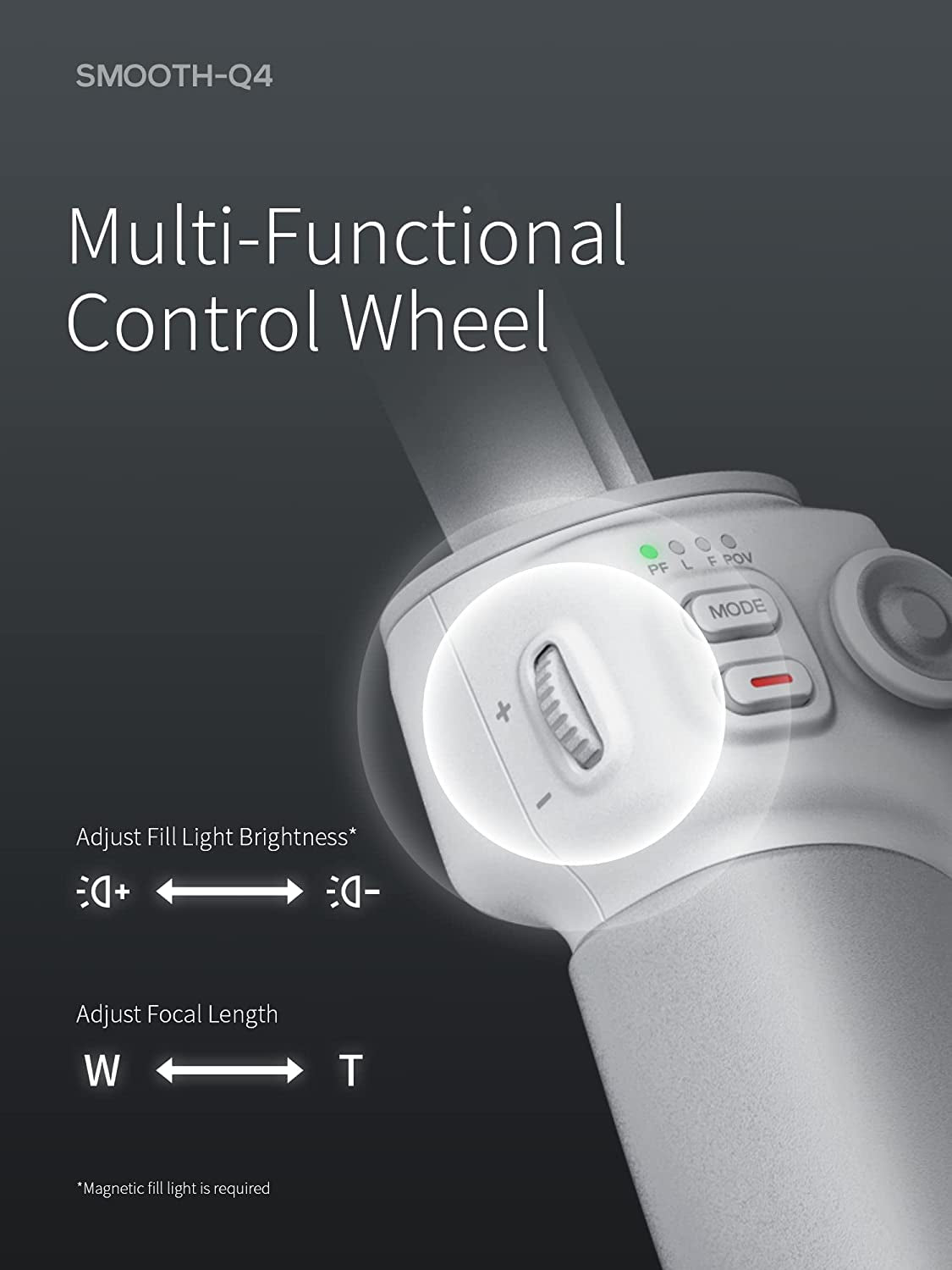 ZHIYUN Smooth Q4 Combo Gimbal Stabilizer, 3-Axis Smartphone Phone Gimbal, Built-In Extension Rod, Foldable and Portable, Android and Iphone Gimbal, Vlogging Stabilizer, Tiktok Youtube Video  ZHIYUN   