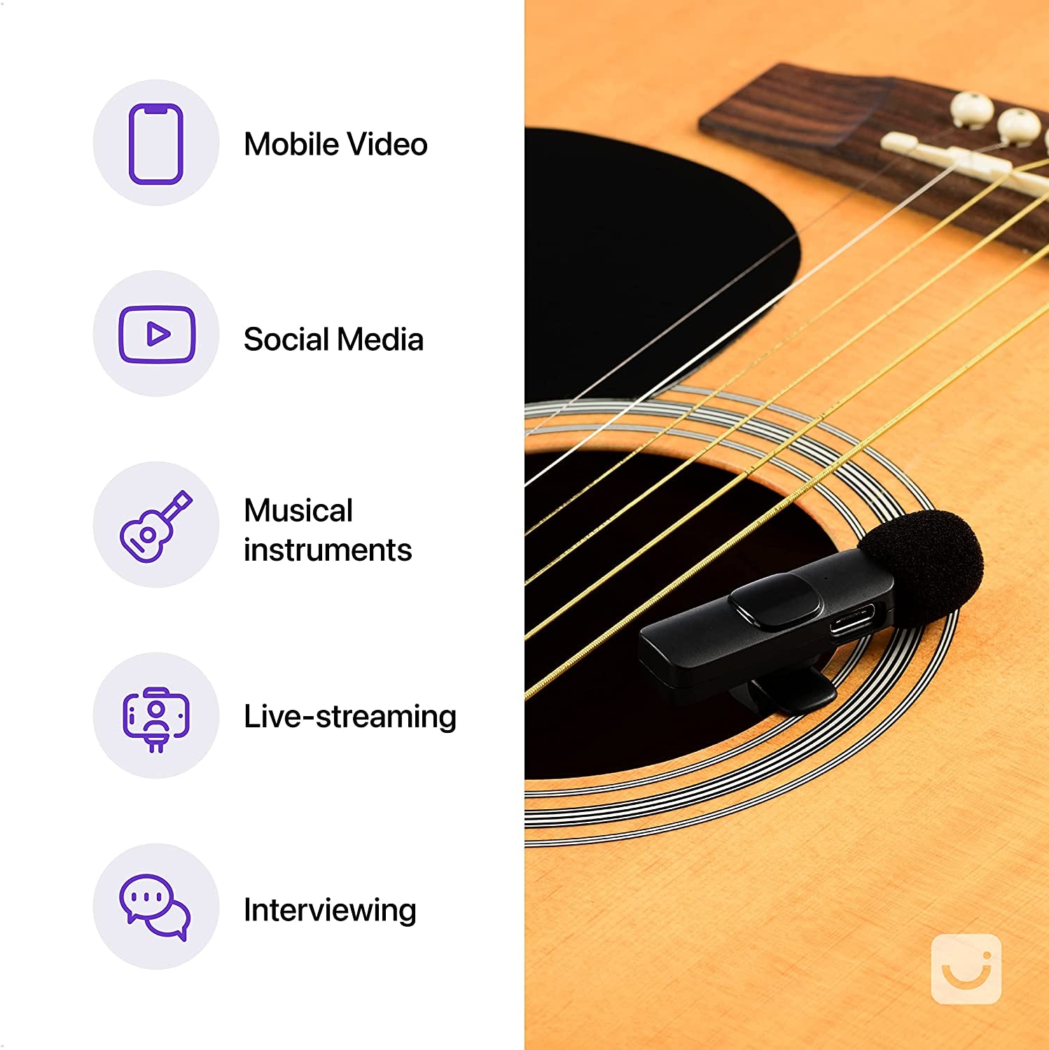 Internet Revolution 2 Pack Wireless Microphone for Iphone, Iphone Mic, Lavalier Microphone for Iphone, Mini Microphone Iphone, Youtube Microphone, Iphone Microphone for Video Recording, Lapel Mic  Internet Revolution   