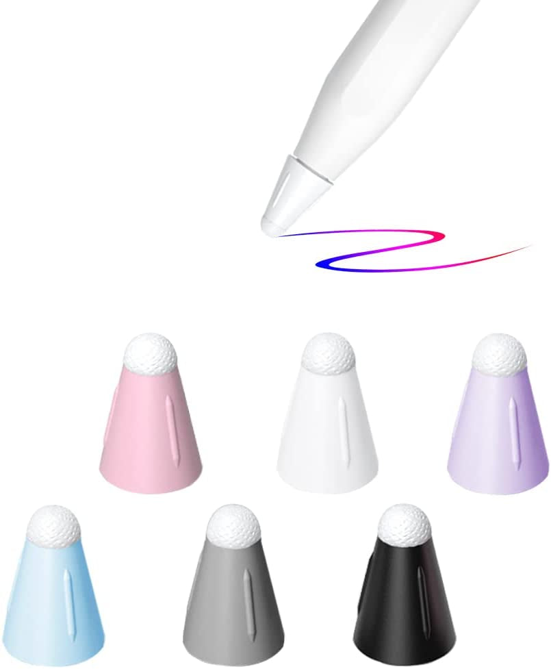 YINVA Cover Compatible with Apple Pencil Tips Silicone Nib Cap Accessories for Apple Pencil 1St and 2Nd Generation(30 PCS,10 Colors)  YINVA 6 Colors Upgraded  