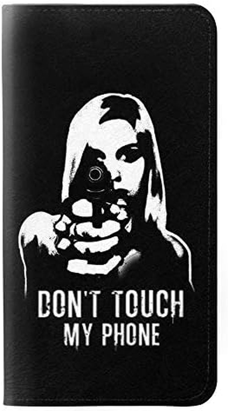 RW2518 Do Not Touch My Phone PU Leather Flip Case Cover for LG V30, LG V30 Plus, LG V30S Thinq, LG V35, LG V35 Thinq  jjphonecase   