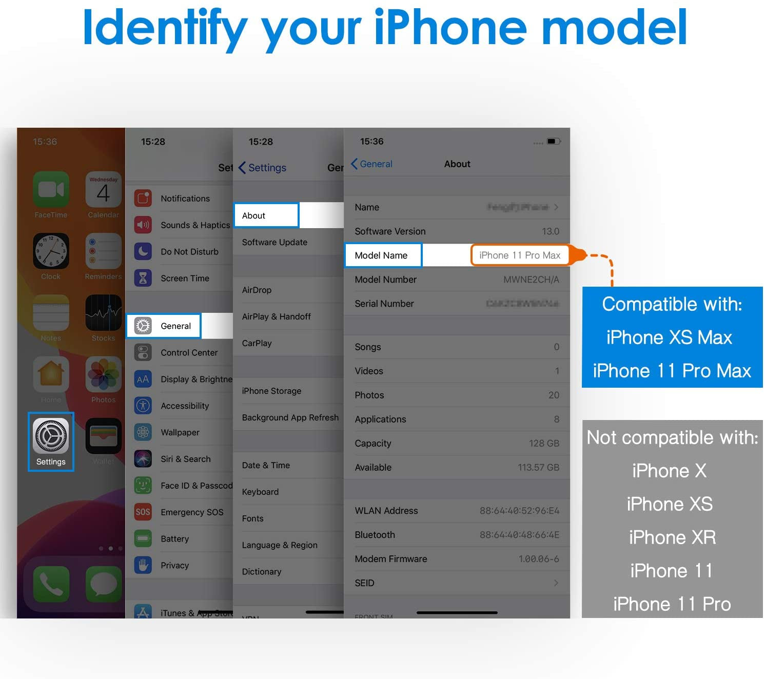 Jetech Screen Protector for Iphone 11 Pro Max and Iphone Xs Max 6.5-Inch, Tempered Glass Film, 2-Pack  JETech   