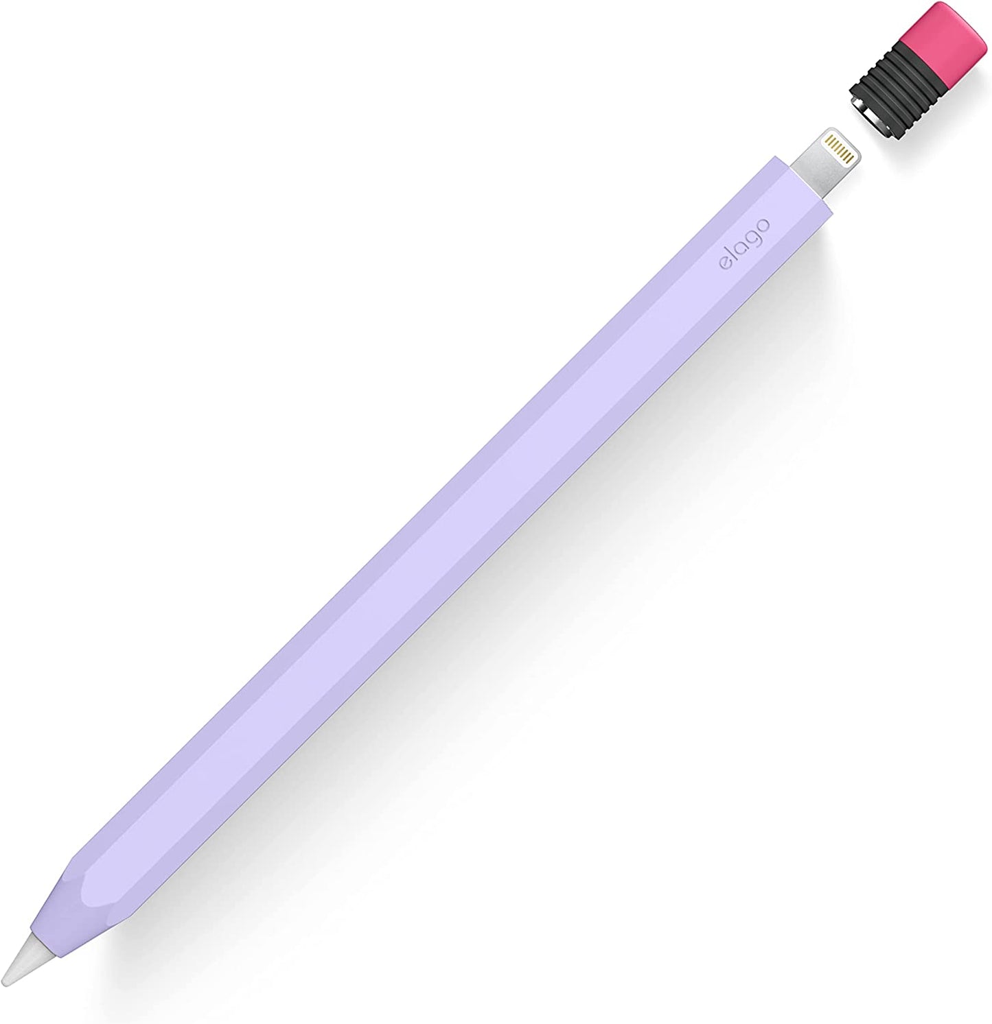 Elago Classic Pencil Case Compatible with Apple Pencil 1St Generation, Perfect Grip, Protective Skin Cover, Silicone Sleeve  elago Lavender  