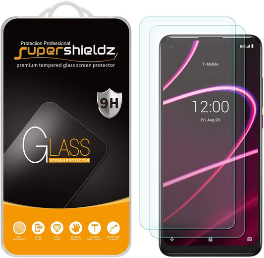 (2 Pack) Supershieldz Designed for T-Mobile (Revvl 5G) Tempered Glass Screen Protector, anti Scratch, Bubble Free  Supershieldz   