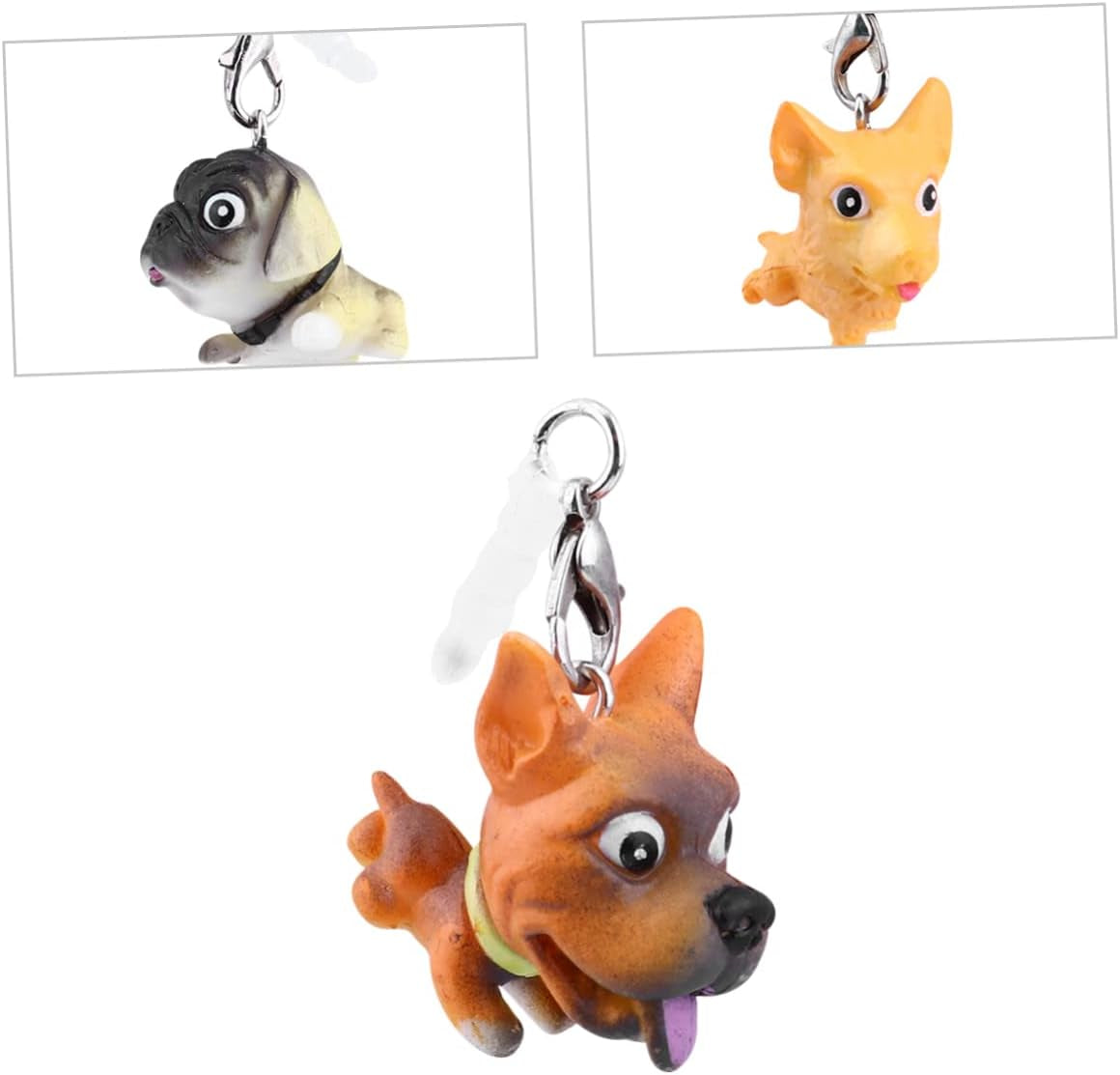 UKCOCO 1 Set 6 Pcs Mobile Phone Dust Plug Charm Earphone Jack Accessory Rubber USB Plug Earphone Jack Plug Charm Dog Pendant for Phone Telephone Plastic Cell Phone  UKCOCO   