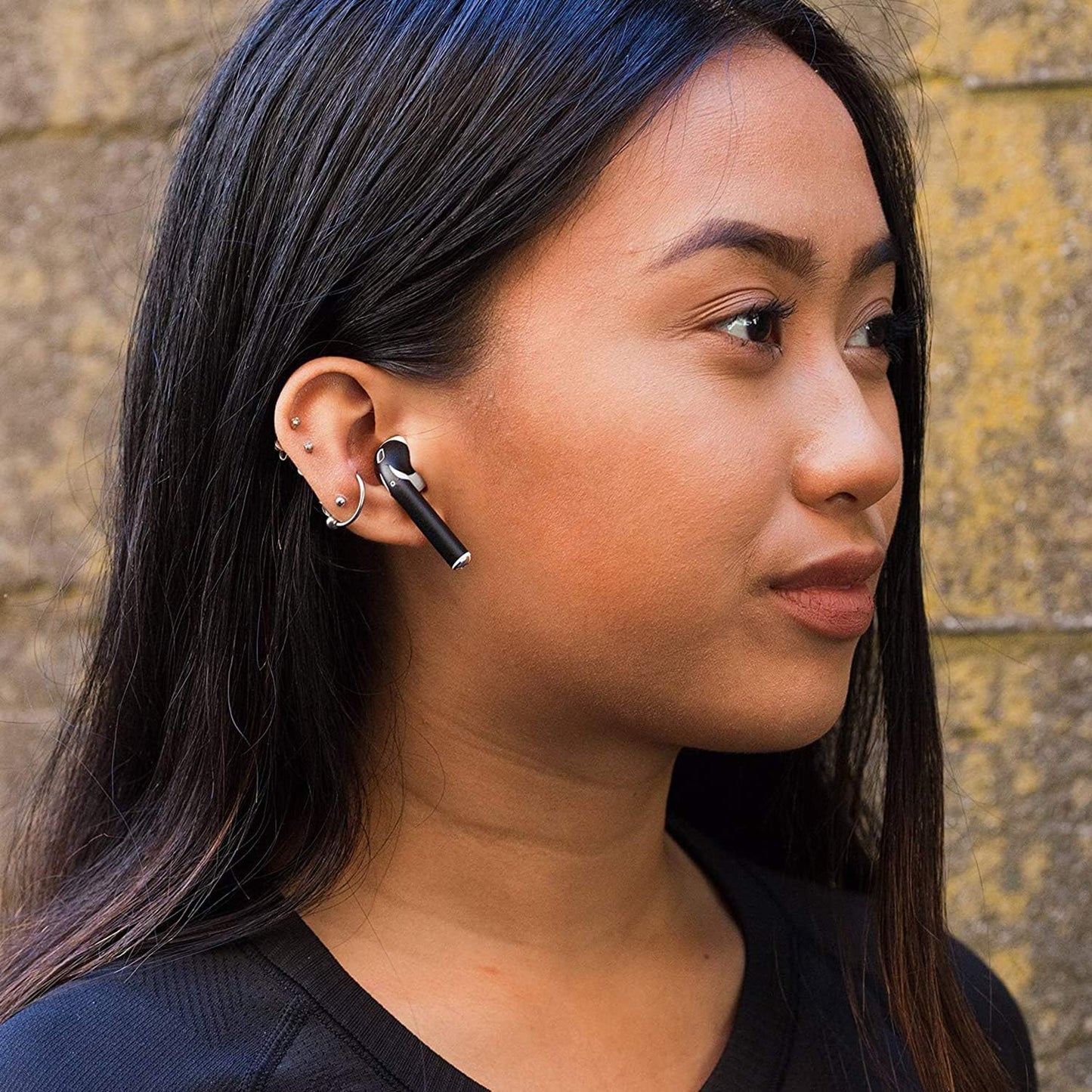 Airpod Skins Protective Wraps | Easy Install | Customize and Protect | Free Lifetime Replacements | Max Coverage | Compatible with Apple Airpods Accessories (Matte Black)  AirPod Skins   