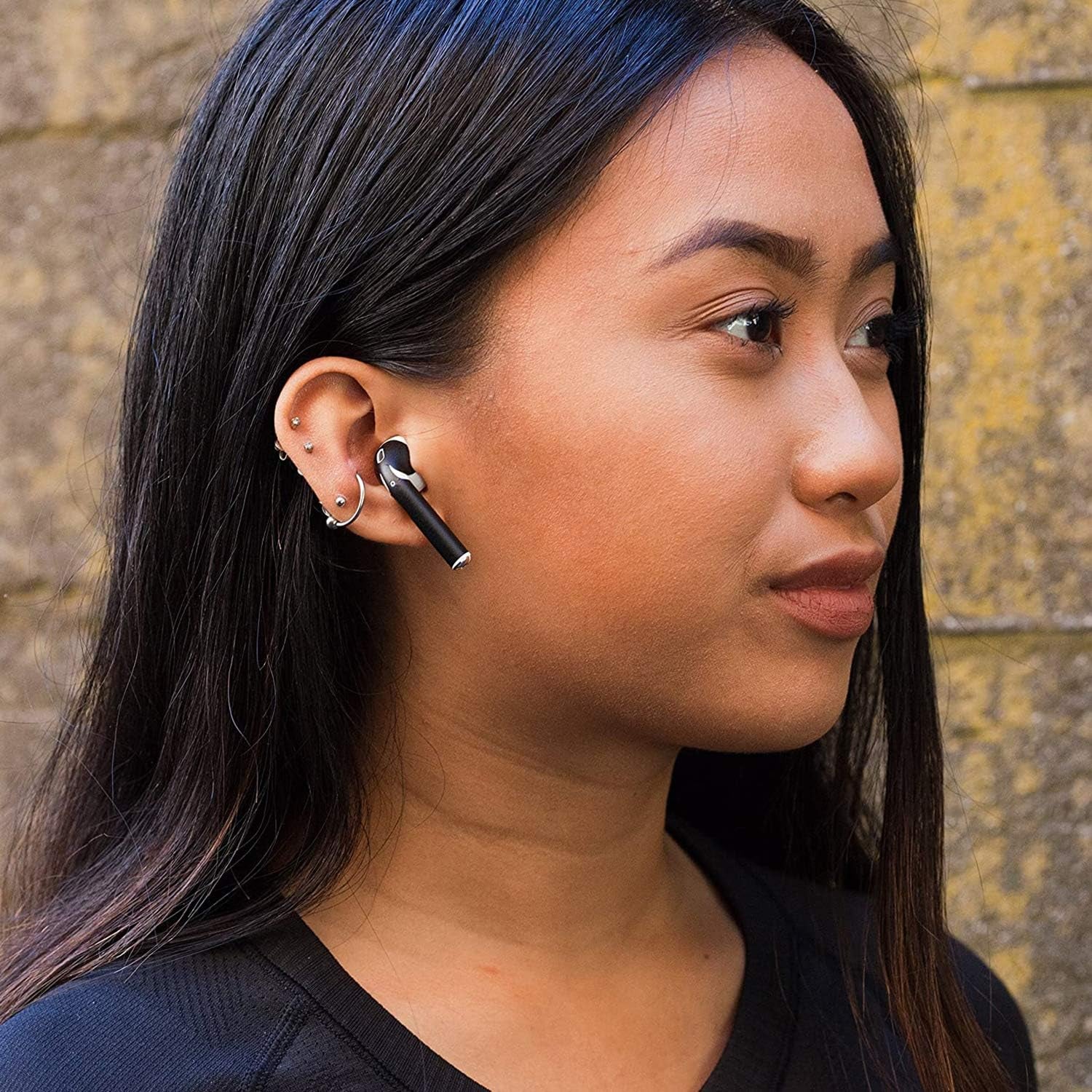 Airpod Skins Protective Wraps | Easy Install | Customize and Protect | Free Lifetime Replacements | Max Coverage | Compatible with Apple Airpods Accessories (Matte Black)  AirPod Skins   