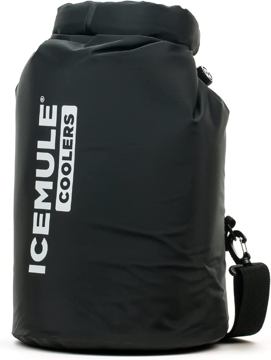 ICEMULE Classic Collapsible Backpack Cooler – Hands Free, 100% Waterproof, 24+ Hours Cooling, Soft Sided Cooler  IceMule Coolers Black Medium - 15L 