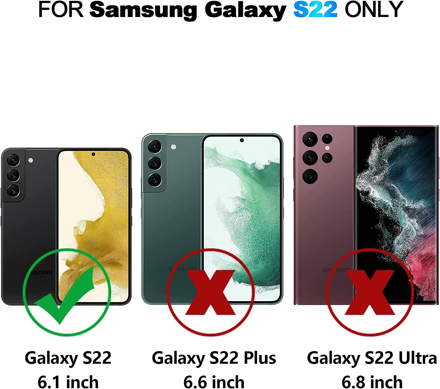 Nvollnoe for Samsung S22 Case with Card Holder 5G 6.1 Inch Slim Dual Layer Heavy Duty Protective Galaxy S22 Case Hidden Card Slot Wallet Case for Samsung S22(Rose Gold)  Nvollnoe   