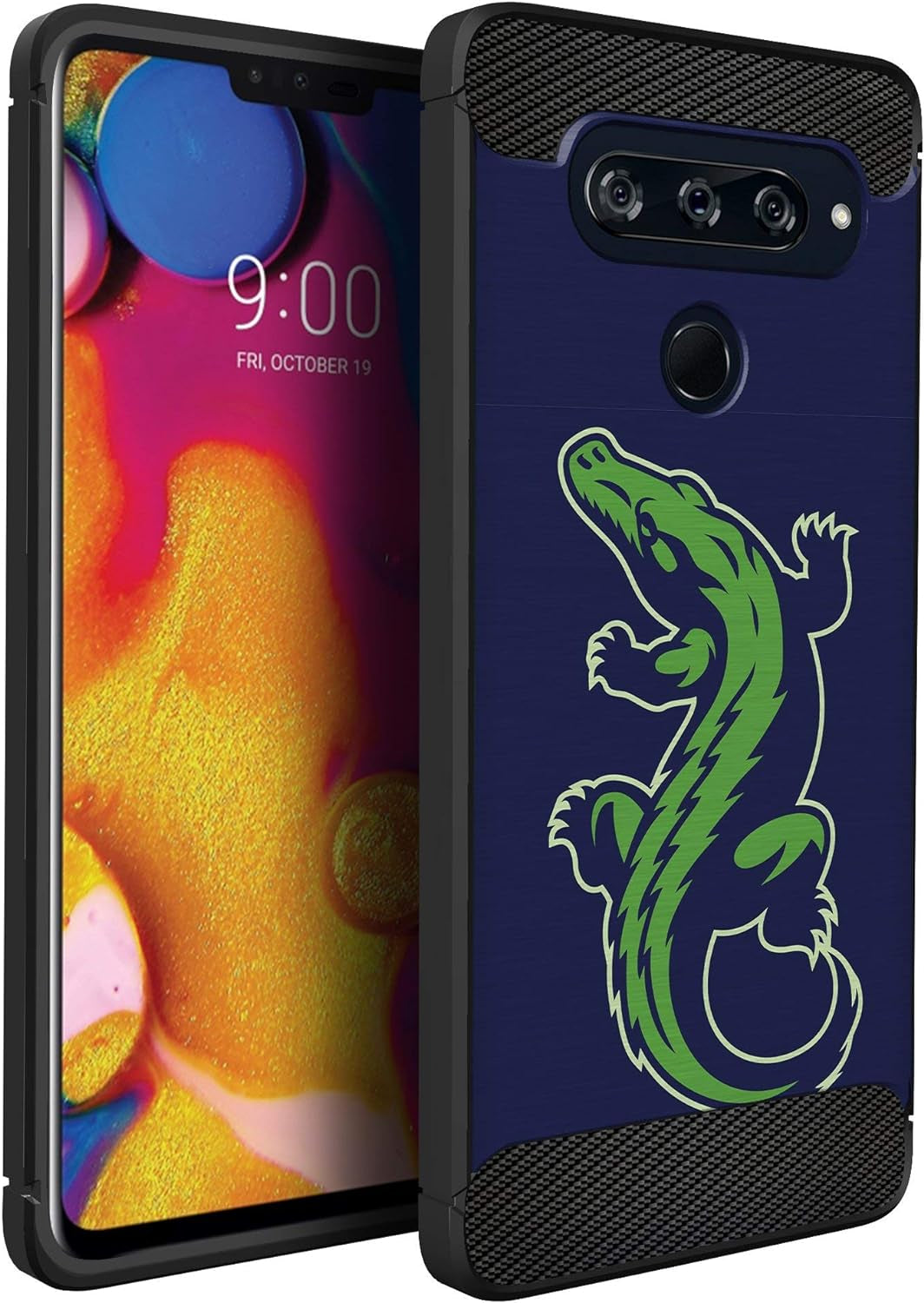 Casesondeck Case Compatible with LG V40 Thinq, Slim Precise Fit TPU Case, Scratch Protection and Unique Design (Shark Attack)  CasesonDeck Gator  