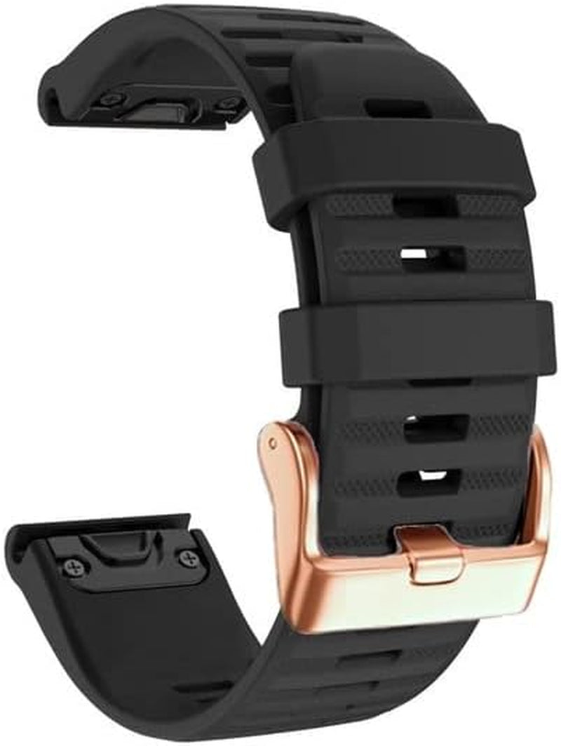 GUMMMY Quickfit 20 22 26Mm Straps Band for Garmin Fenix 7 7X 7S 5S 5 5X plus 6S 6 6X Pro/Epix Smartwatch Watch Band Silicone Bracelet  GUMMMY E 26mm Fenix 7X 3HR 