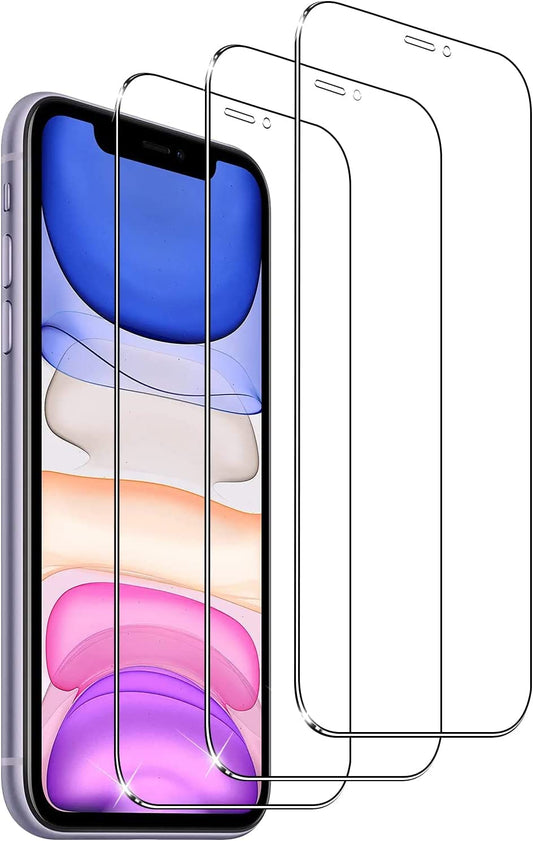 YMHML [3 Pack Screen Protector for Iphone 11 6.1 Inch, [Military Grade Shatterproof] Bubble Free Scratch Resistant HD Tempered Glass Film -Case Friendly  YMHML   