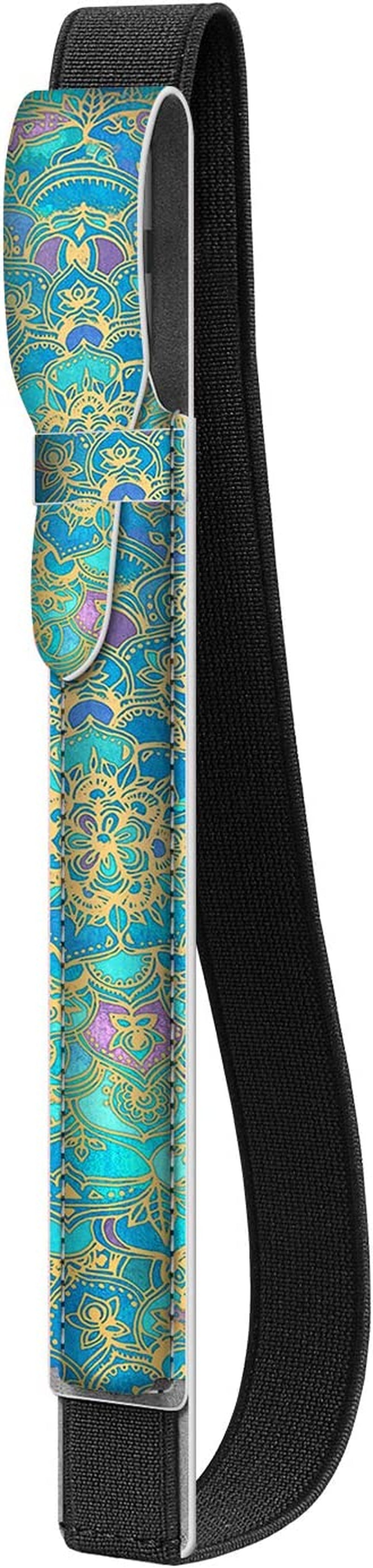 Fintie Pencil Holder with USB Adapter Pocket for Apple Pencil (1St and 2Nd Generation), Premium Elastic Vegan Leather Sleeve Pouch Compatible with Ipad Case, Black  Fintie ZC-Shades of Blue  