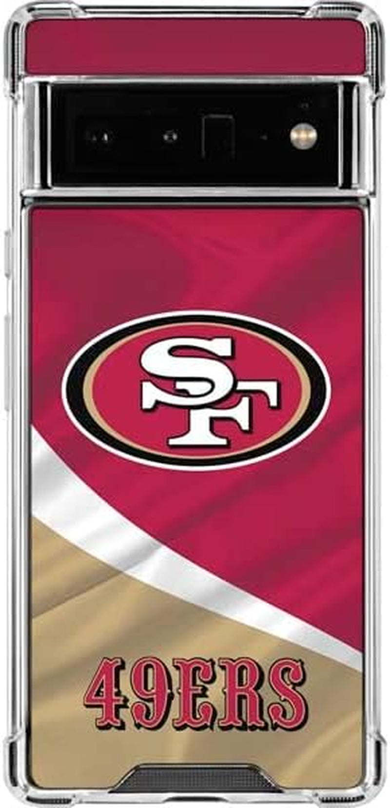 Skinit Clear Phone Case for Google Pixel 6 Pro - Officially Licensed NFL San Francisco 49Ers Design  Skinit   