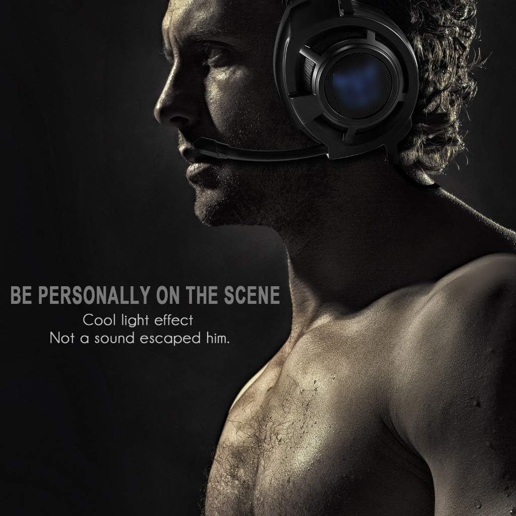 Surround Sound Stereo Gaming Headset Noise Cancellation Over-Ear Gaming Headphones for PC Laptop Tablet Smart Phone  THER   