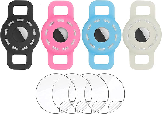 Air Tag Dog Collar Holder for Apple Airtag ,Air_Tag Case for Small Pet Animals,Cat Tracker Gps Tags,Anti-Lost Pet Collar Id Tags,Protective Silicone Cover for Gps Tracking Finder Children Elderly Bags  566   