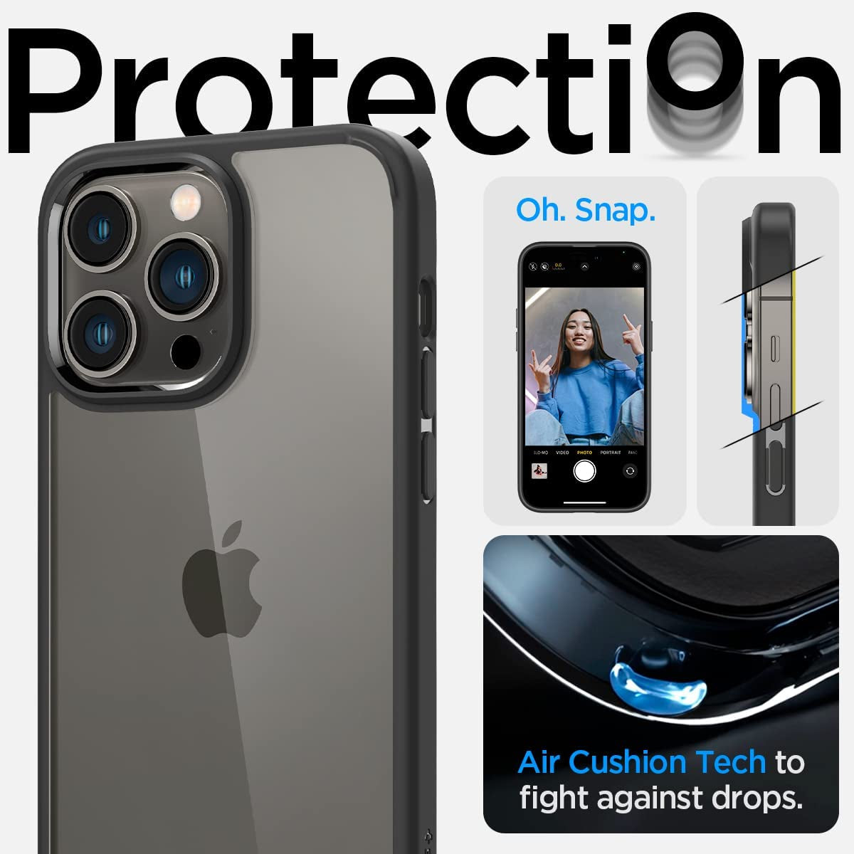 Spigen Ultra Hybrid Case Compatible with Iphone 14 Pro Max - Matte Black  Spigen   