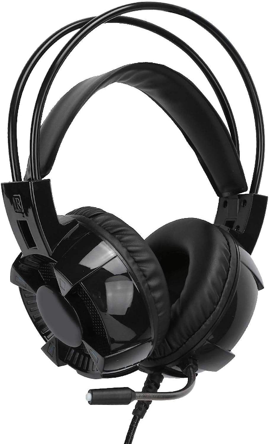 Pelnotac USB Gaming Headset，Gaming Headset， 7.1 Surround Built‑In Sound Card Noise‑Cancelling Microphone RGB Lights，For Smartphone Computer  Pelnotac   