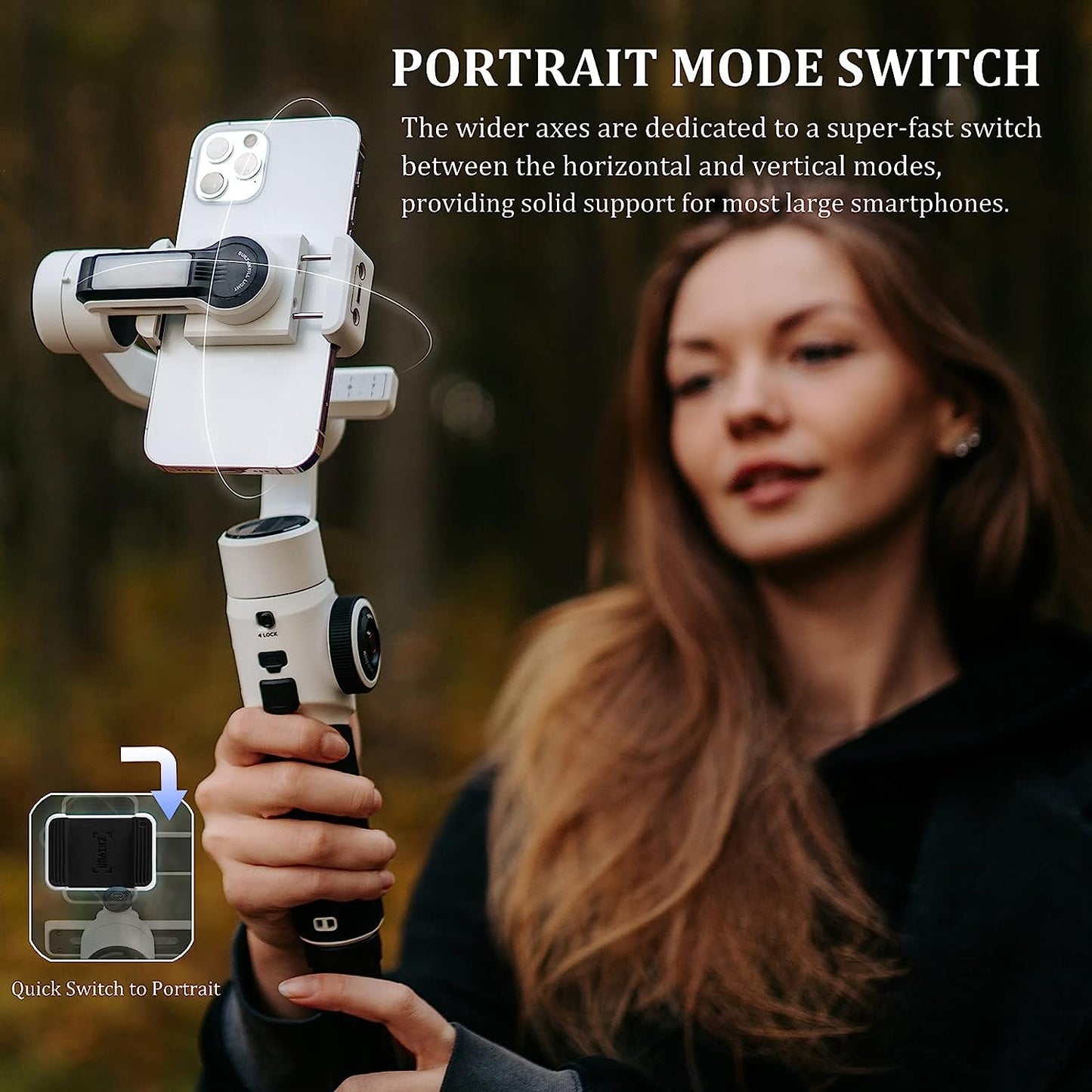 Zhiyun Smooth 5S Zhiyun Smooth 5 Upgrade Gimbal Stabilizer for Smartphone 3-Axis Phone Gimbal for Iphone 14 13 12 11 Pro Max SE2 XS XR X 8 plus Android Cell Phone Vlogging Youtube Tiktok Video(White)  zhi yun   