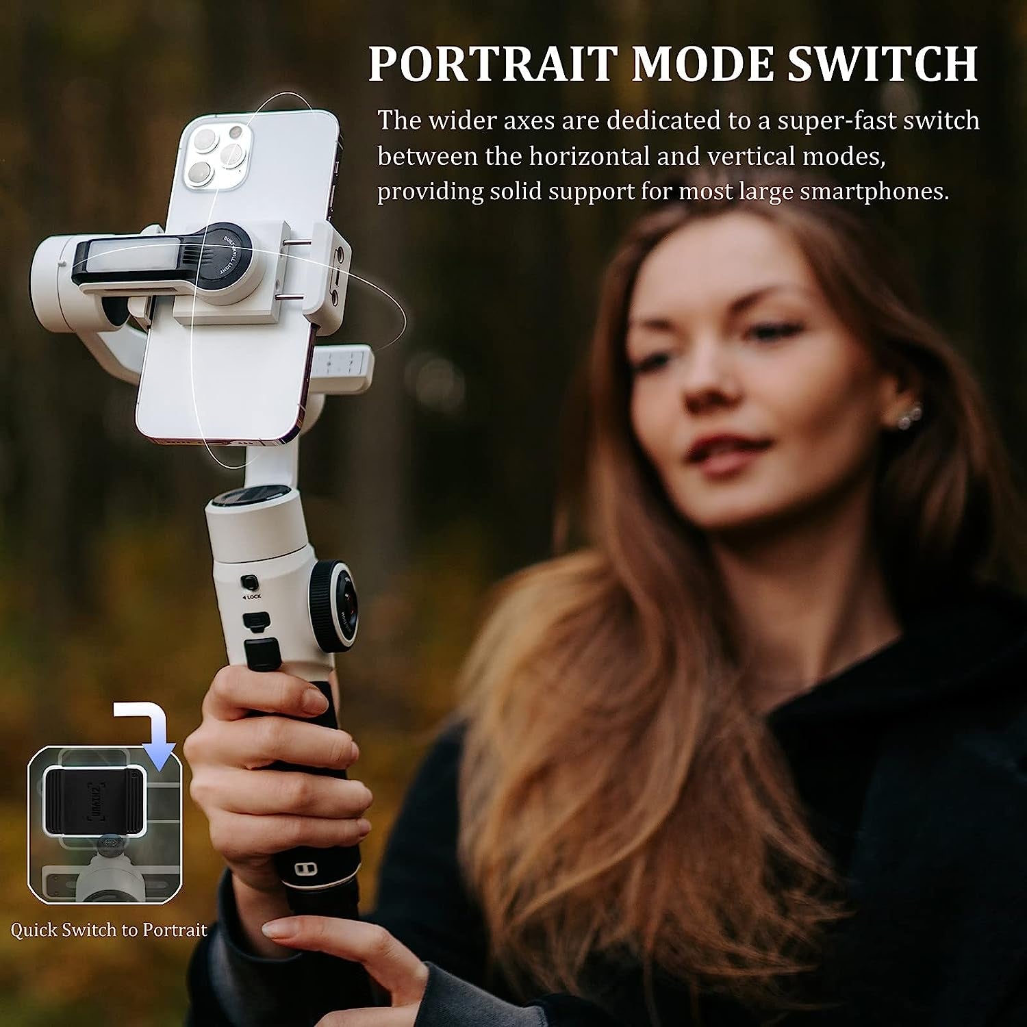 Zhiyun Smooth 5S Zhiyun Smooth 5 Upgrade Gimbal Stabilizer for Smartphone 3-Axis Phone Gimbal for Iphone 14 13 12 11 Pro Max SE2 XS XR X 8 plus Android Cell Phone Vlogging Youtube Tiktok Video(White)  zhi yun   