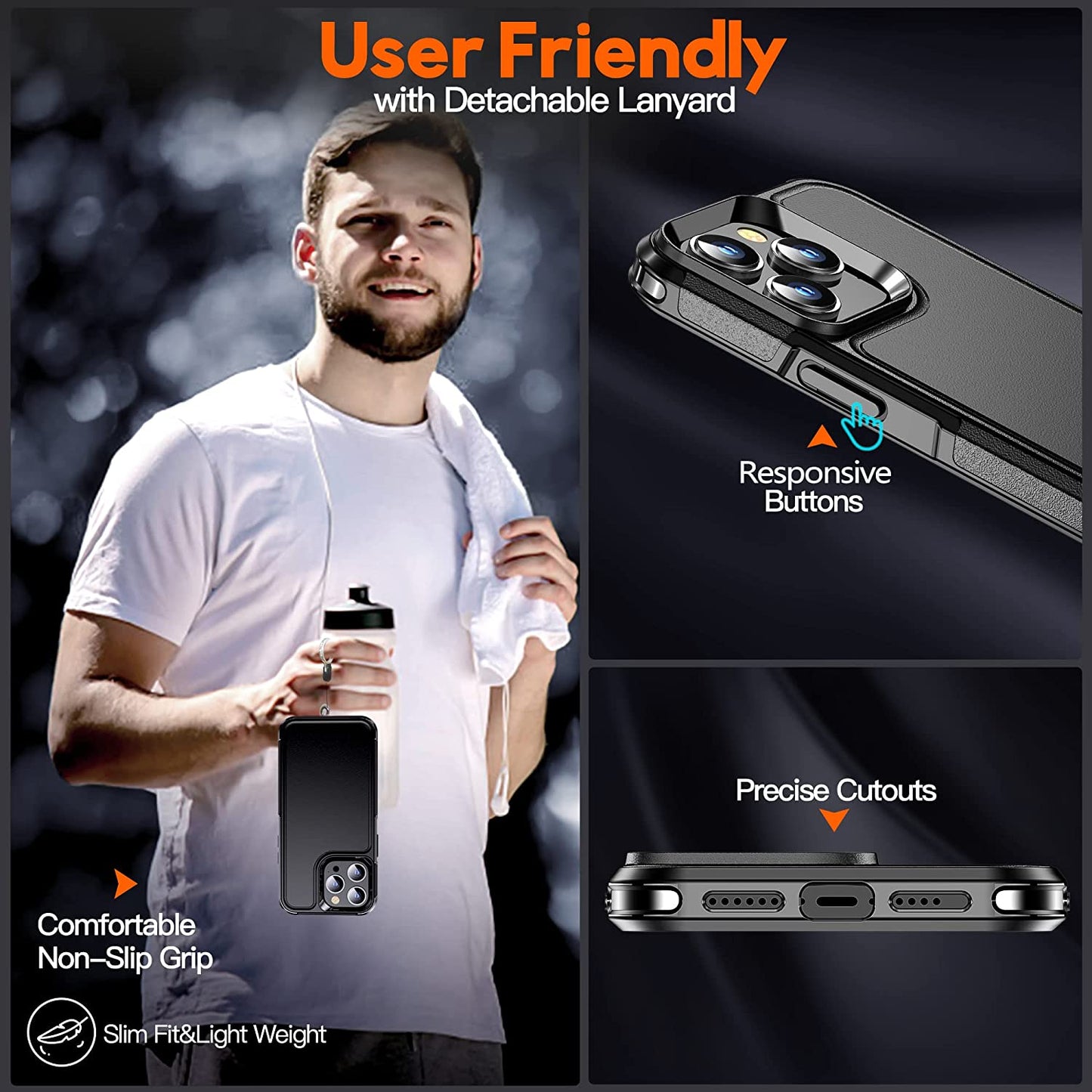 MOZOTER Magnetic for Iphone 14 Pro Max Phone Case [Compatible with Magsafe][Military Grade Drop Protection][Glass Screen Protector+Camera Lens Protector] Heavy Duty Shockproof Case 6.7 Inch-Black  MOZOTER   