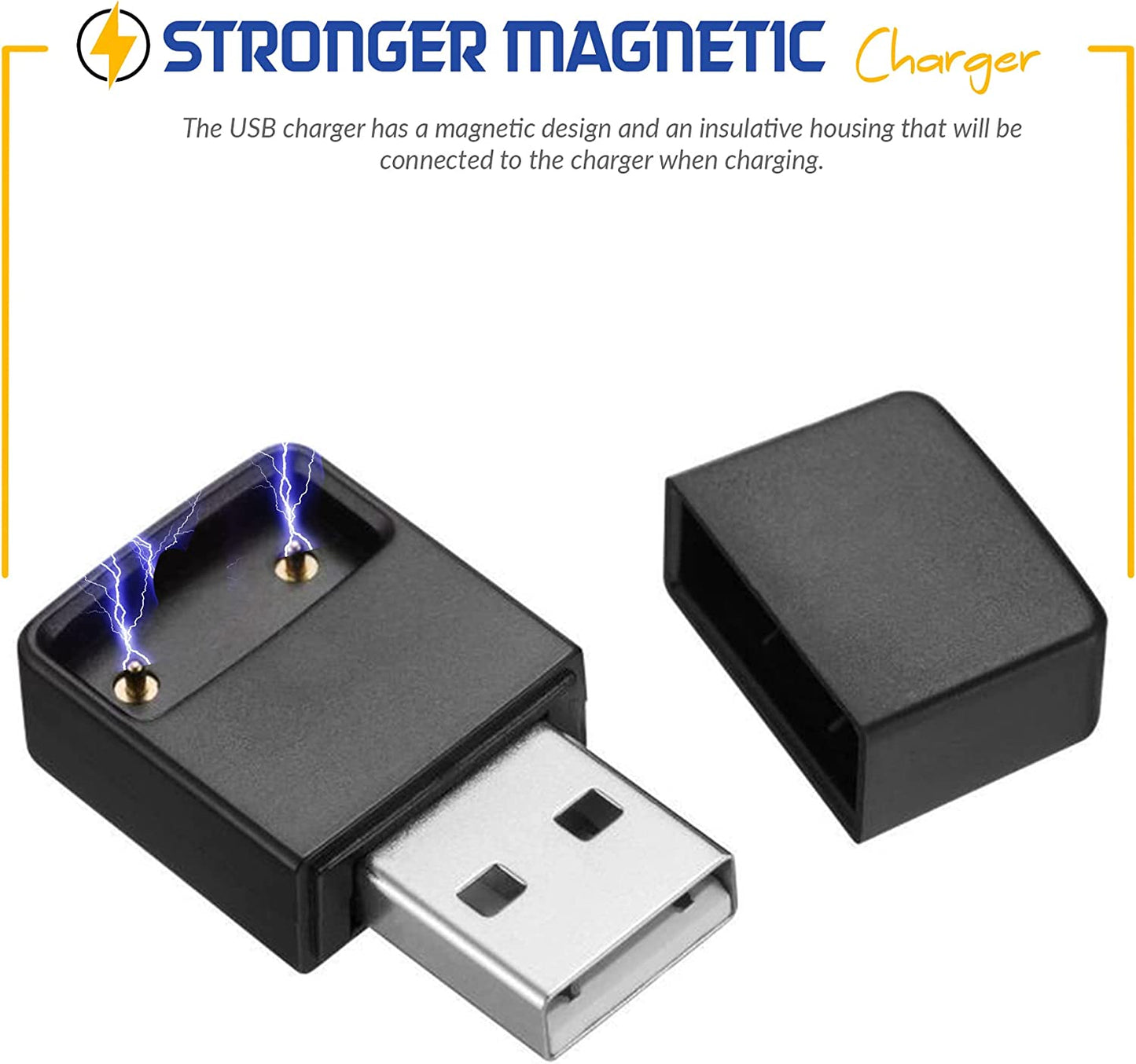 RAPIDCHARGE Magnetic USB Portable Charger Fast and Reliable (1-Pack)  All Products LLC   