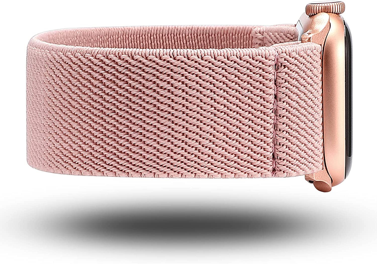 TOYOUTHS Elastic Band Compatible with Apple Watch Band Scrunchies Stretchy Solo Loop 41Mm/40Mm/38Mm Soft Nylon Strap Replacement Wristband for Iwatch Series 8/7/SE/6/5/4/3/2/1, Black/Gold/Blue, S  TOYOUTHS   