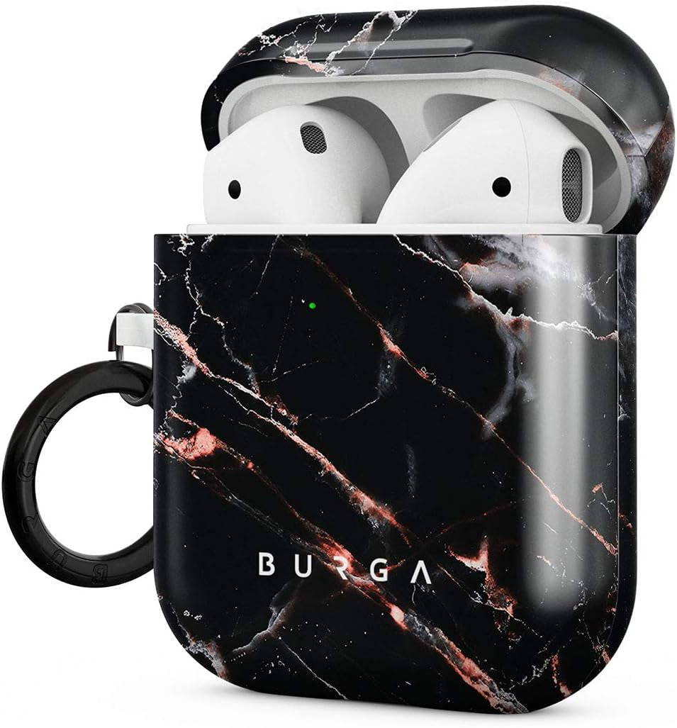 Burga Airpod Hardcase Compatible with Apple Airpods MAX Case, Sky Blue Mint Green Gold Dusts Marble Turquoise Azure Ocean Cute Case for Women, Protective Hard Plastic Case Cover  BURGA Meteor Shower Airpods 1&2 