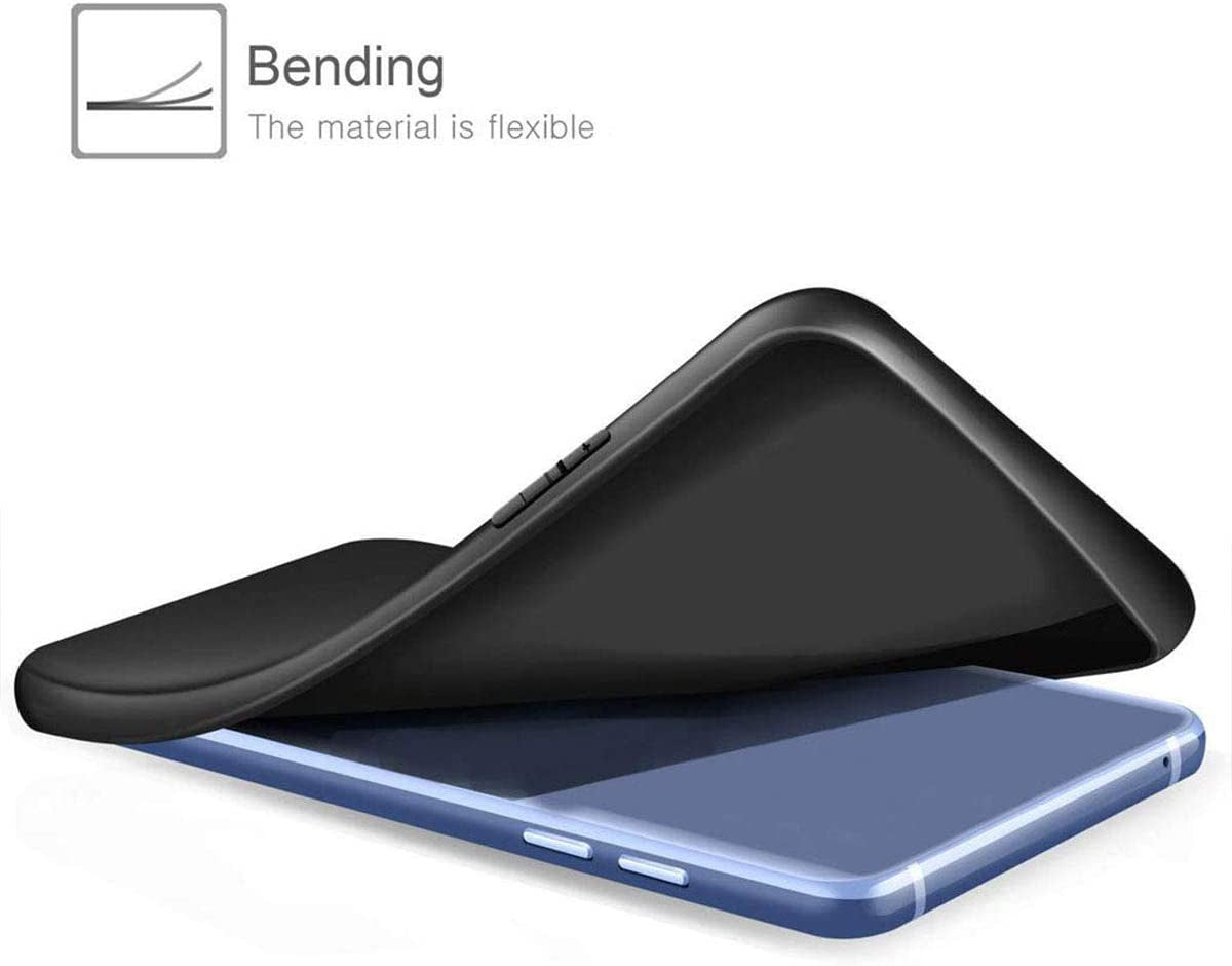 YZKJSZ Case for HTC U23 Pro Cover + 4 X Screen Protector Tempered Glass Protective Film - Soft Gel Black TPU Silicone Protection Case for HTC U23 Pro (6.8")  YZKJSZ   