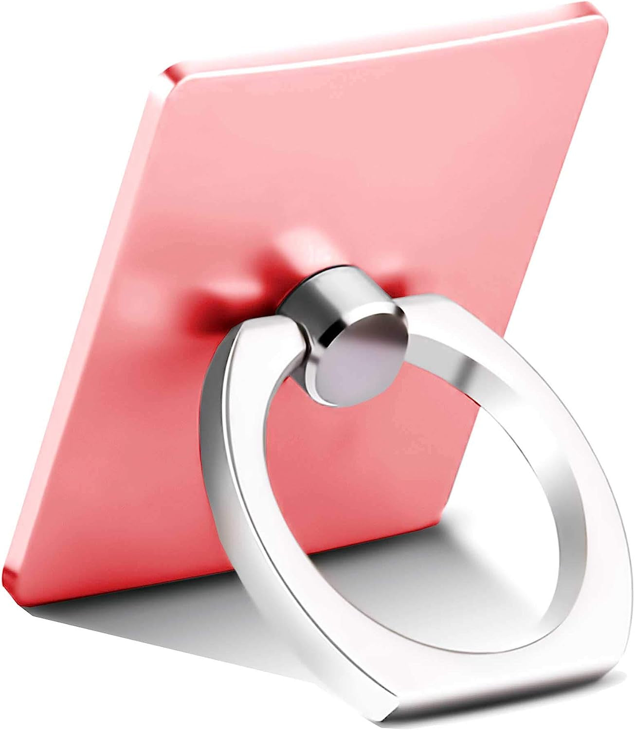 Finger Ring Stand, 360 Rotary Cell Phone Holder Finger Loop Grip Mount Universal Smartphone Kickstand,Ieugen Compatible with Iphone 14/Iphone 13/Galaxy S23/Galaxy S22/Galaxy  iEugen rose gold  