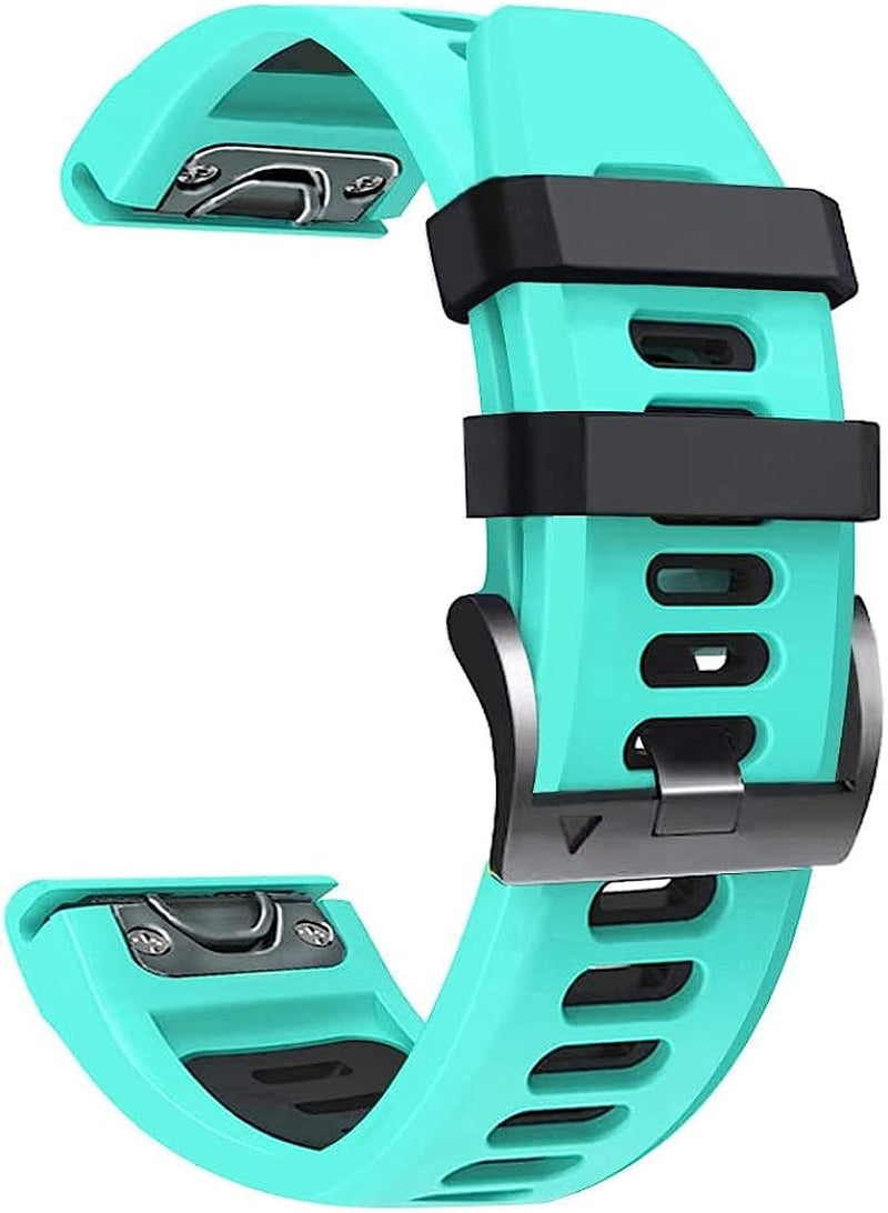 NDJQY 22 26Mm Watchband Replacement Silicone Band for Garmin Fenix 5 5X plus 6X 6 Pro 7 7X 3 3HR 945 Epix Watch Easyfit Strap Bracelet  NDJQY B 22mm Width 