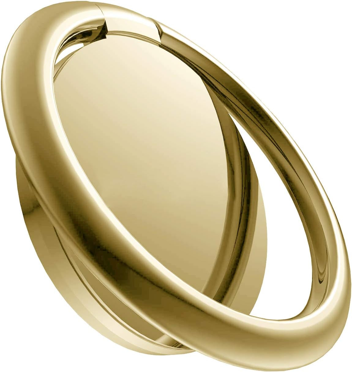 Pokanic Cell Phone Metal Ring Holder Finger Grip Stability Kickstand 360° Rotation Adjustable Collapsible Compatible with Apple Iphone, Samsung Galaxy, LG (Gold)  Pokanic   