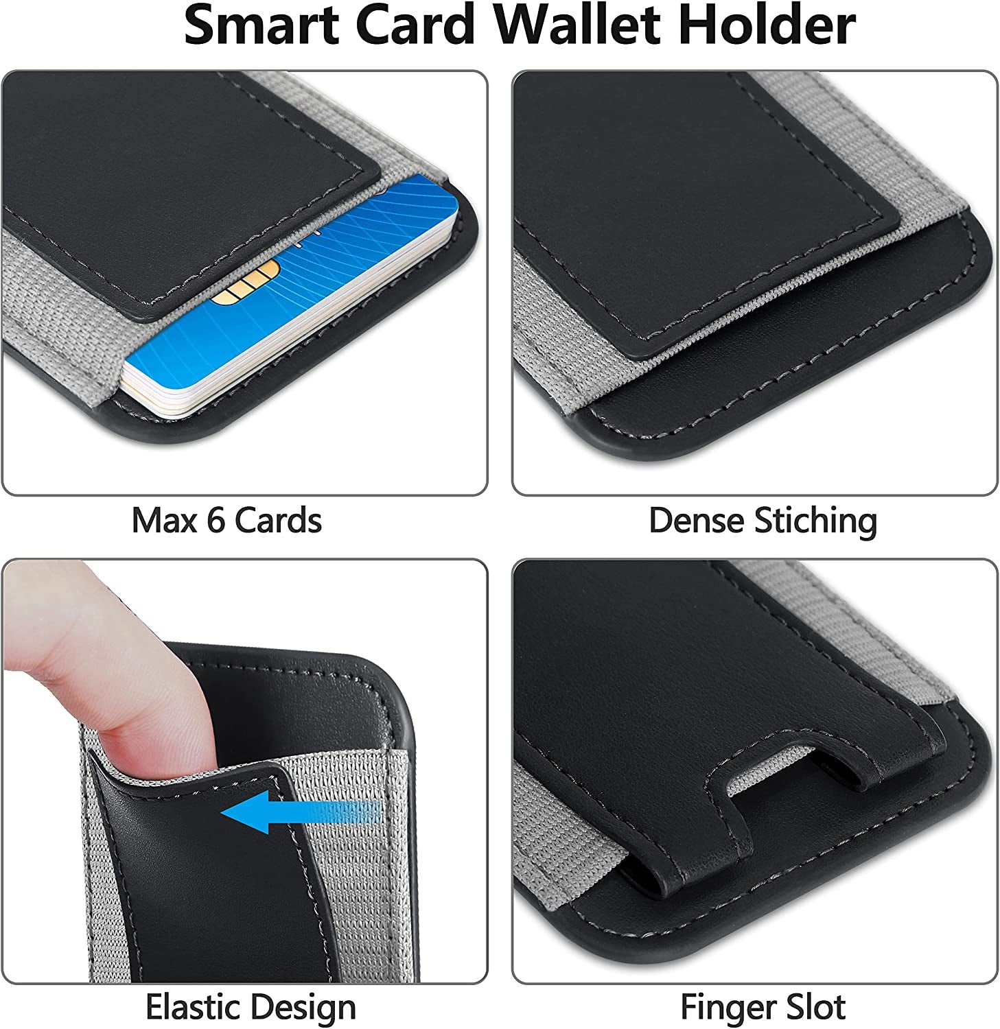 Magnetic Wallet Card Holder Compatible with Apple Magsafe Wallet for Iphone 14/13/12 Series, Priume Vegan Leather, Magnetic Wallet for Iphone 14/13/12 Pro Max/14 Plus/14 Pro/14, 7 Cards Holder, Black  ExtreLife   