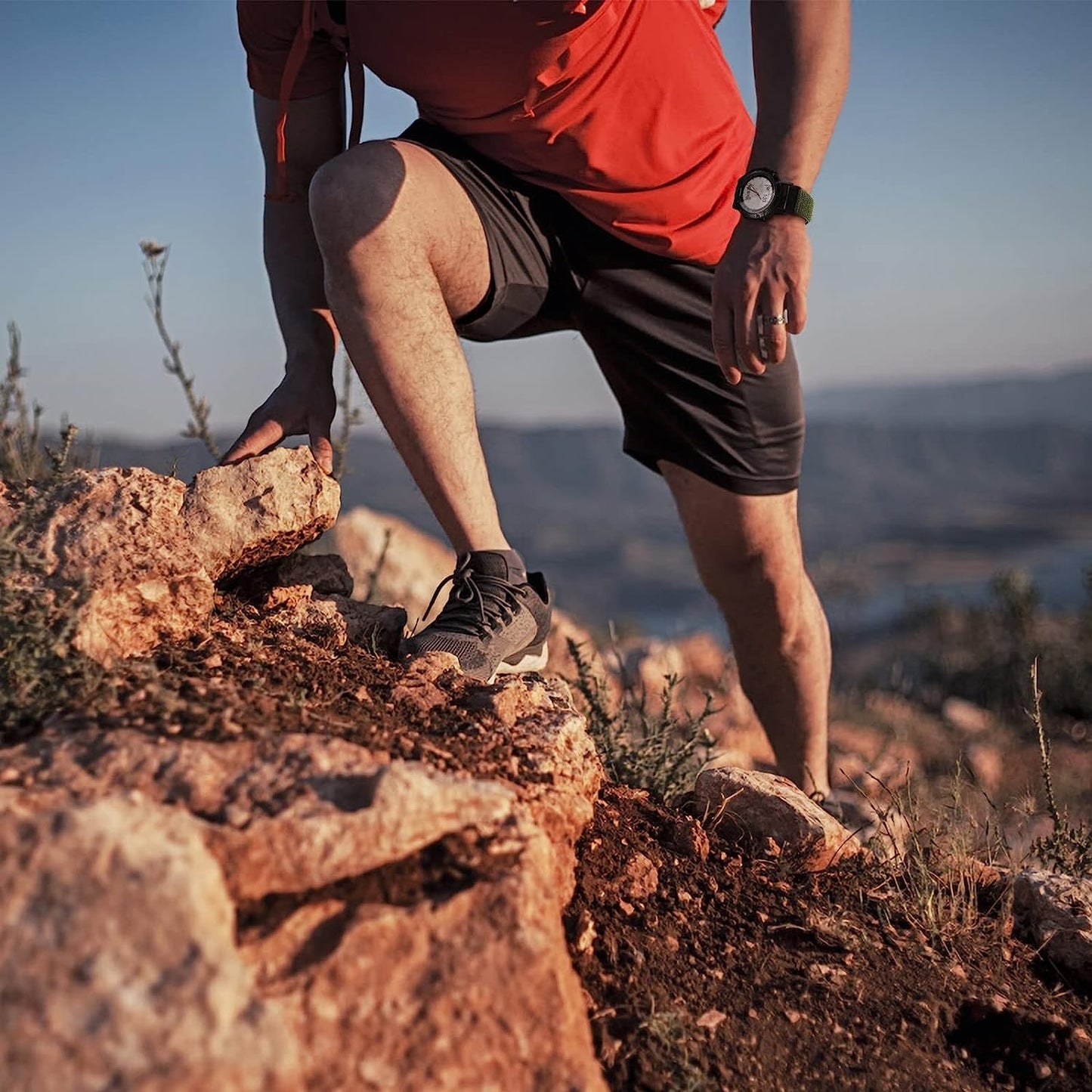 CUZOW Nylon Velcro Bands Compatible with Fenix 7/Fenix 6/6 Pro/Fenix 5/5 Plus/Epix 2, 22Mm Quick Easy Fit Nylon Watch Band Breathable Replacement for Forerunner 935/945/Approach S60/S62/Quatix 5/6  CUZOW   