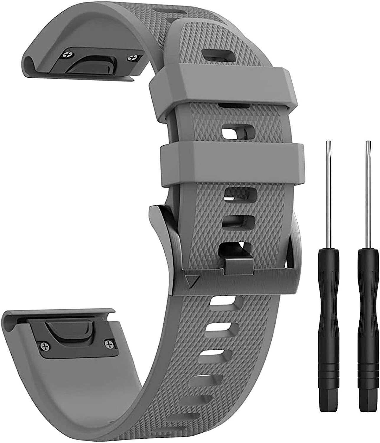 Watch Band Fenix 5 22Mm Width Compatible with Fenix 5/Fenix 5 Plus/Fenix 6/Fenix 6 Pro/Forerunner 935/Forerunner 945/Instinct Tide/Instinct Tactical  GERSIK Grey  