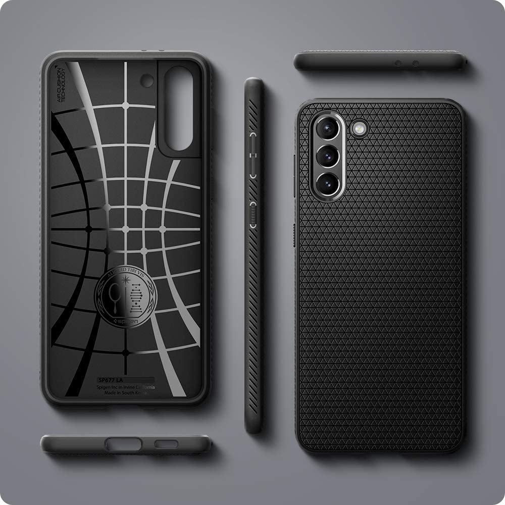 Spigen Liquid Air Armor [Military Grade] Designed for Galaxy S21 Case (2021) - Matte Black  Spigen   