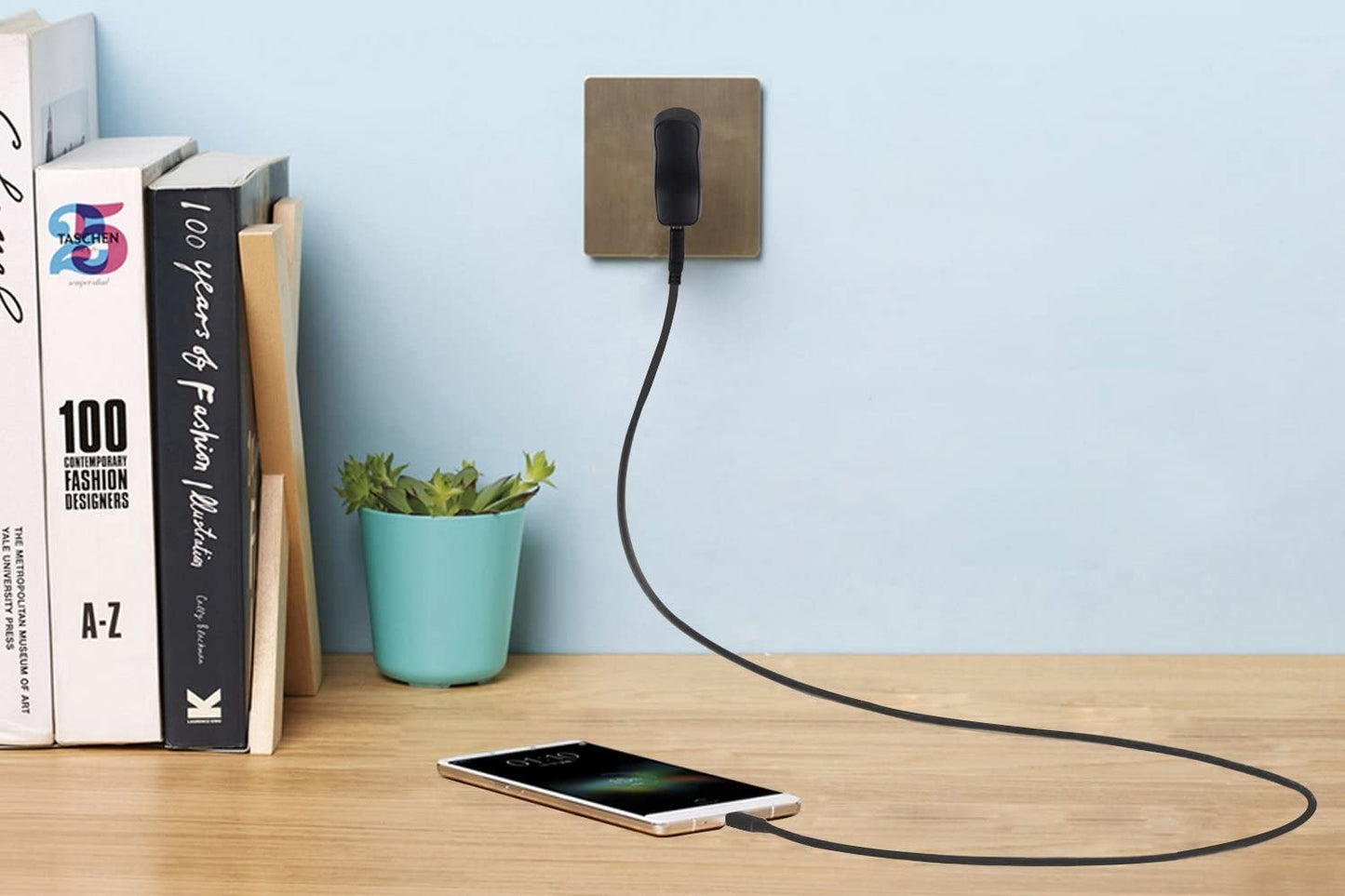 AGPTEK USB Wall Charger 5V 500Ma for Ipod, Sony, Walkmam, Sandisk MP3 MP4 Player, Fitness Tracker, Fitbit, Black  AGPTEK   