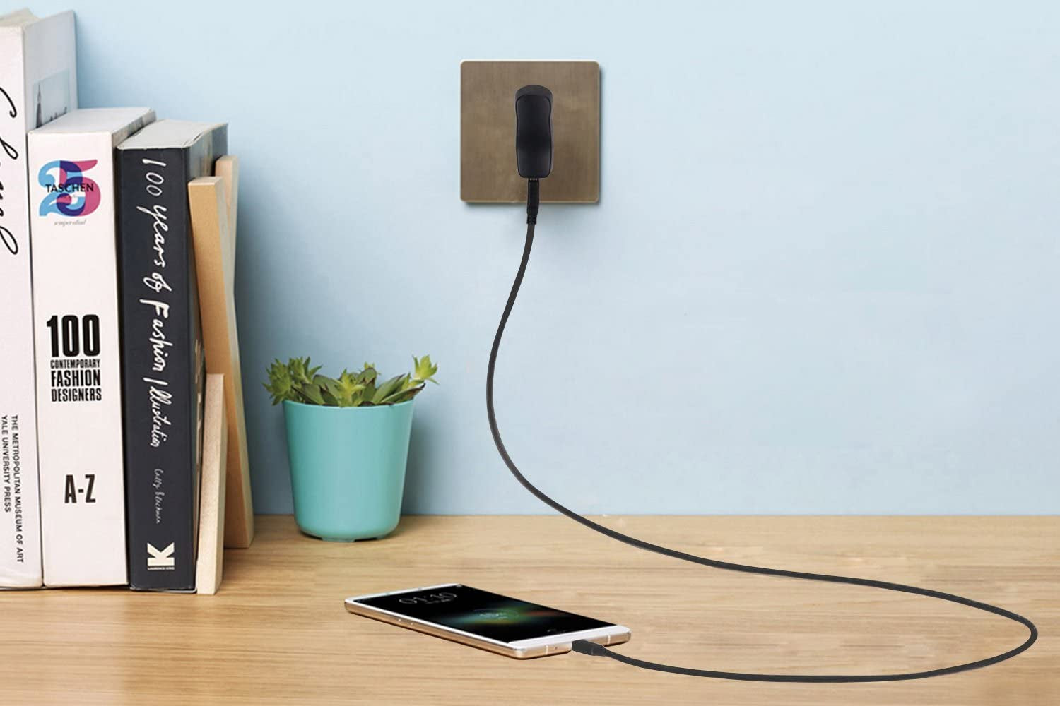 AGPTEK USB Wall Charger 5V 500Ma for Ipod, Sony, Walkmam, Sandisk MP3 MP4 Player, Fitness Tracker, Fitbit, Black  AGPTEK   