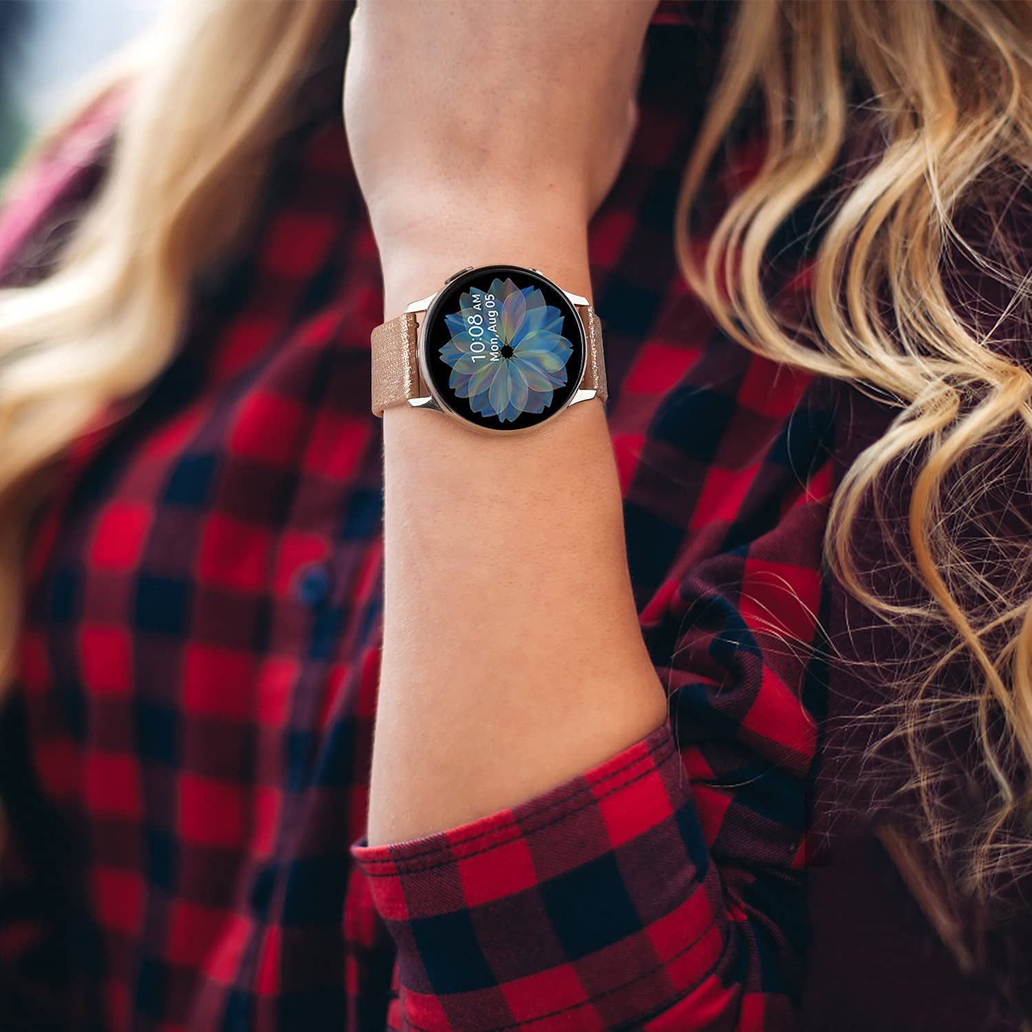 4 PACK Bands Compatible with Samsung Galaxy Watch 4 Band 40Mm 44Mm, Galaxy Watch 4 Classic Band 42Mm 46Mm, Galaxy Watch 5 Bands, Galaxy Watch 5 Pro, 20Mm Adjustable Silicone Sport Strap Replacement Band for Galaxy Watch 4 / 5 Women Men  Wanme   