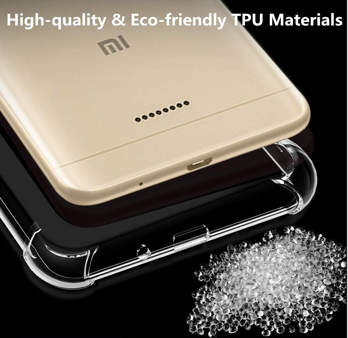 Icovercase Compatible with Xiaomi Pocophone F1 Case, Crystal Clear Soft TPU Shock Absorption Bumper Slim Thin Cover Case -Clear  iCoverCase   